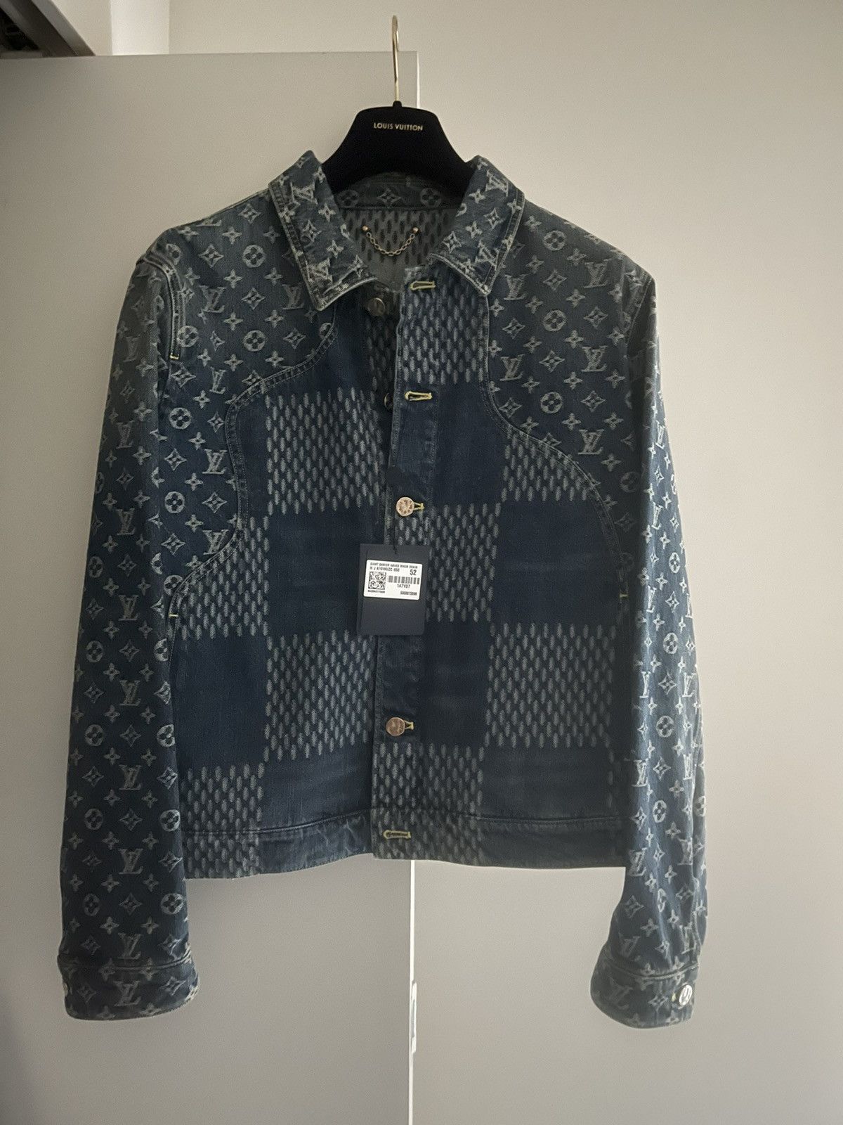 Louis Vuitton x Nigo - Authenticated Jacket - Denim - Jeans Grey for Men, Never Worn