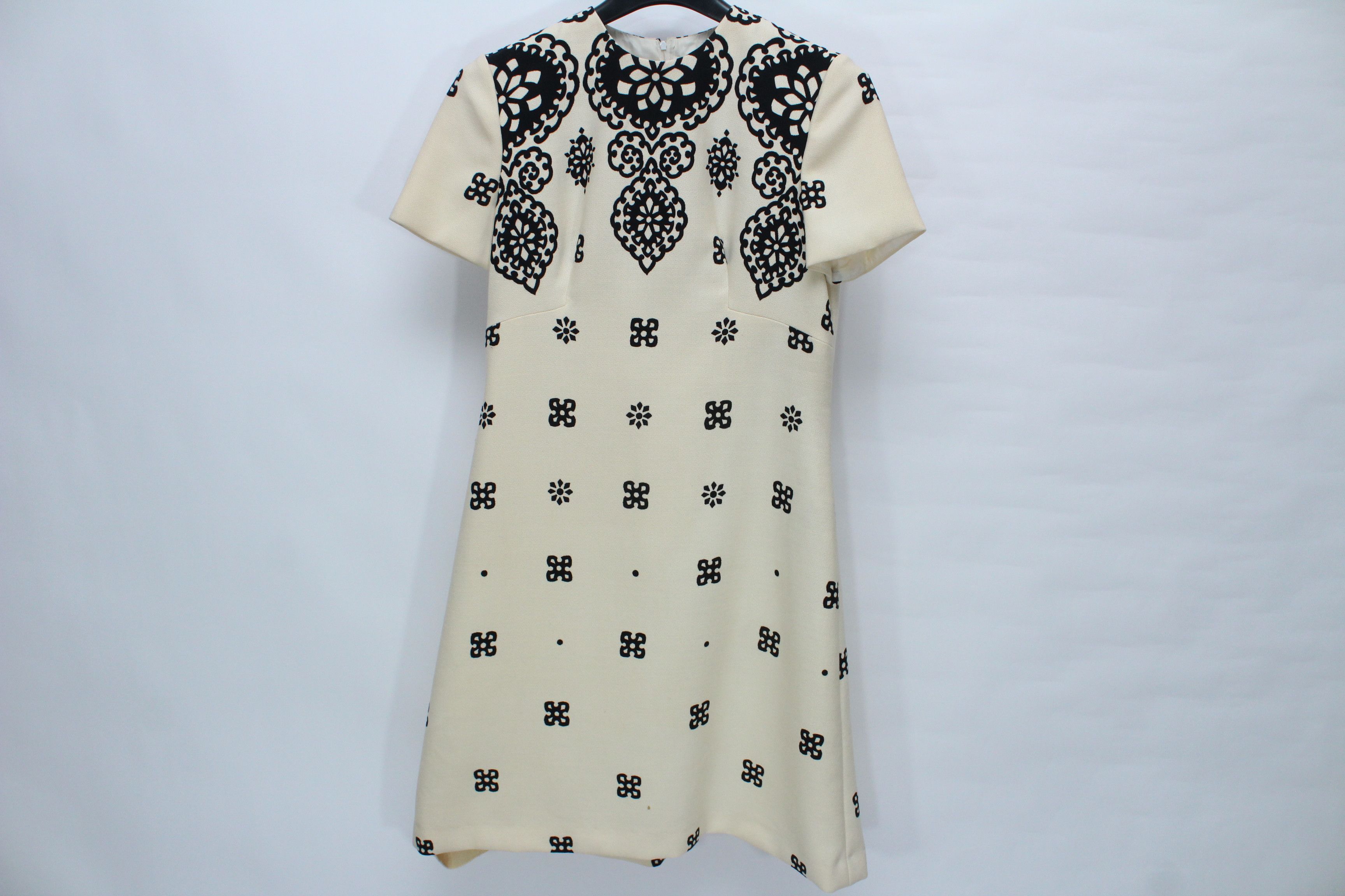 Vintage Vintage Emilio Schuberth Roma Wool Mini Dress - Size 40 Size S / US 4 / IT 40 - 4 Thumbnail