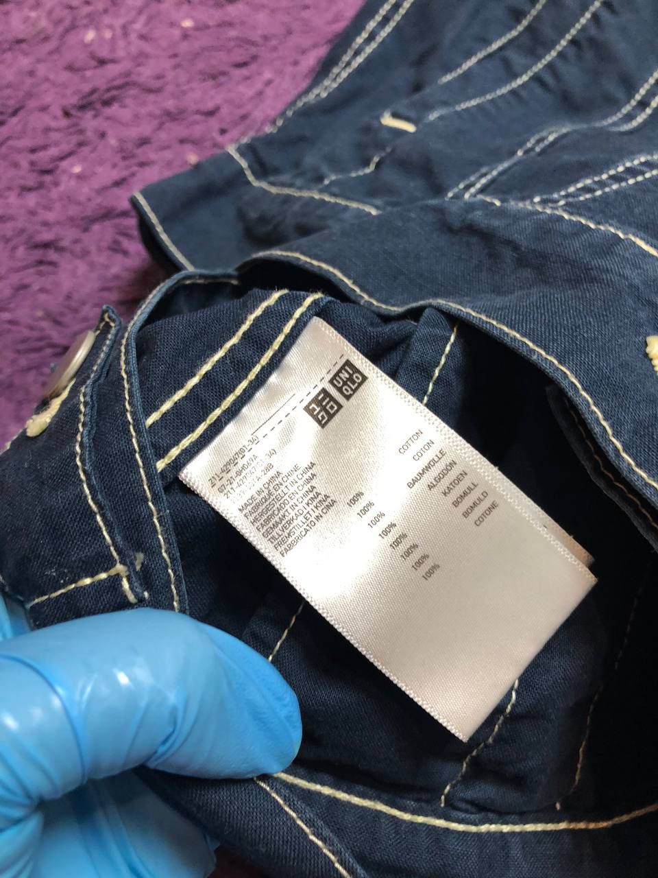 JW Anderson × Uniqlo UNIQLO JW Anderson Padded JEANS Jacket in Navy Blue Size XS / US 0-2 / IT 36-38 - 3 Thumbnail