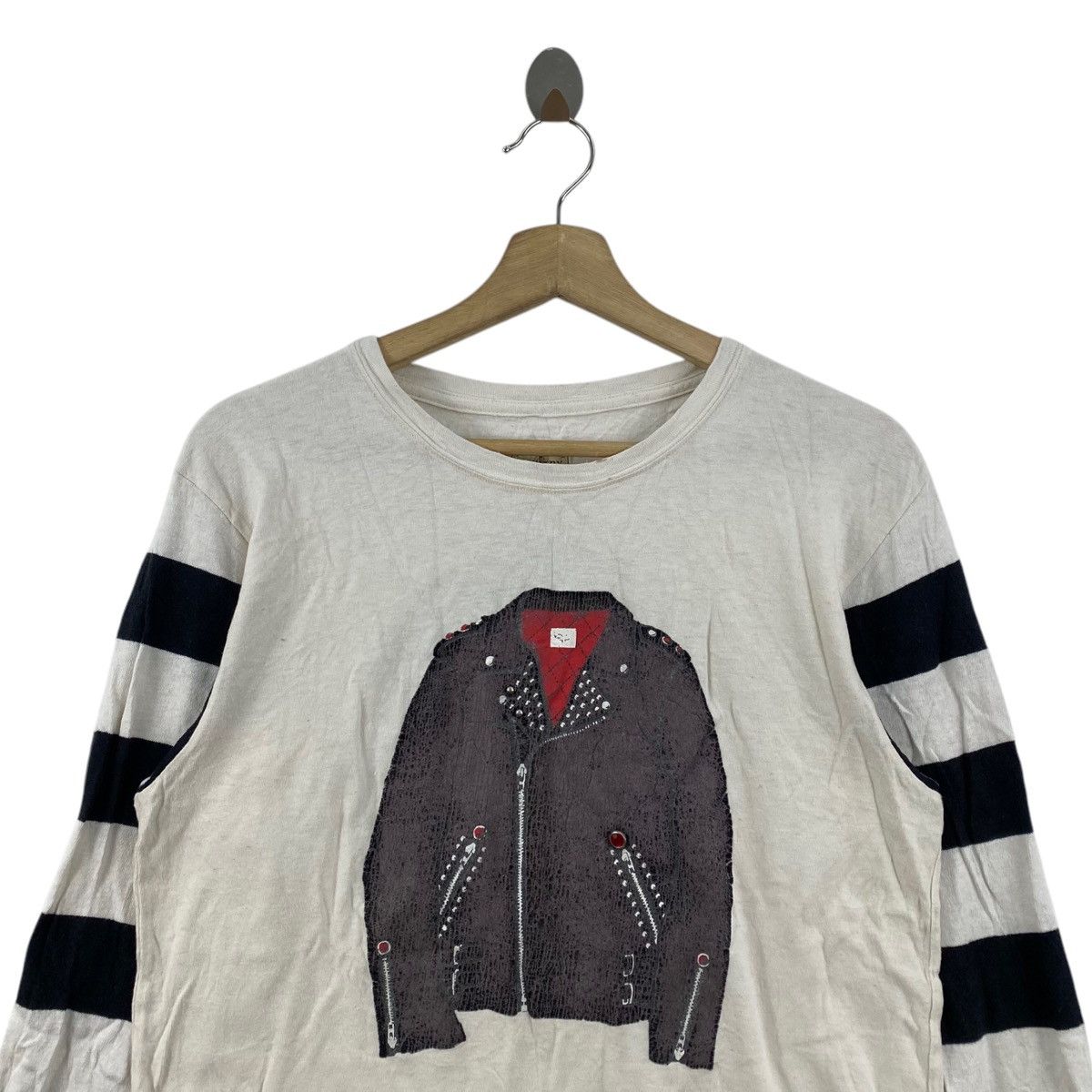 Japanese Brand × Kapital Kountry KAPITAL KOUNTRY Japanese Brand Ivory Double Collar Stripes Size US M / EU 48-50 / 2 - 2 Thumbnail