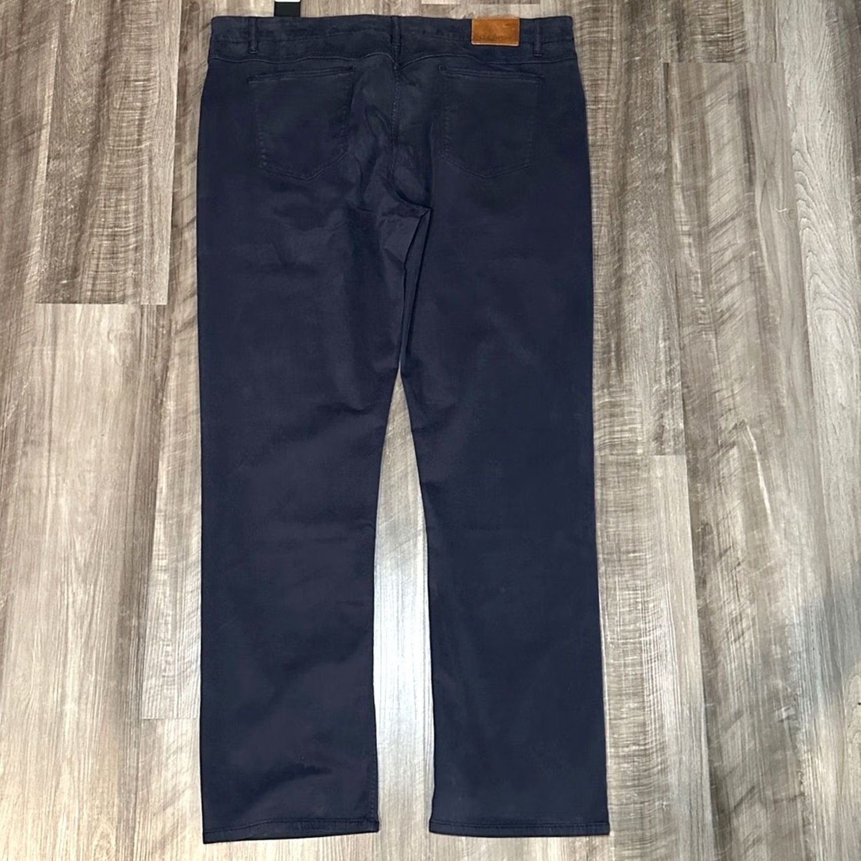 BUGATCHI Bugatchi Chino Pants Midnight Blue Bugatchi Loden Modal Blend 42x34 Mens Regular 42 Inseam 34 Size US 42 / EU 58 - 3 Thumbnail