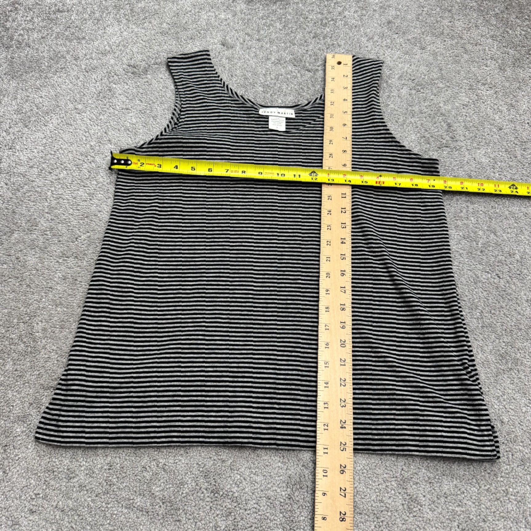 Vintage VINTAGE Peggy Martin Cotton Striped Tank Top Womens 3 Black White Striped Tank Top Cropped Sleeveless 90s Theme Boys? Size XS / US 0-2 / IT 36-38 - 6 Thumbnail
