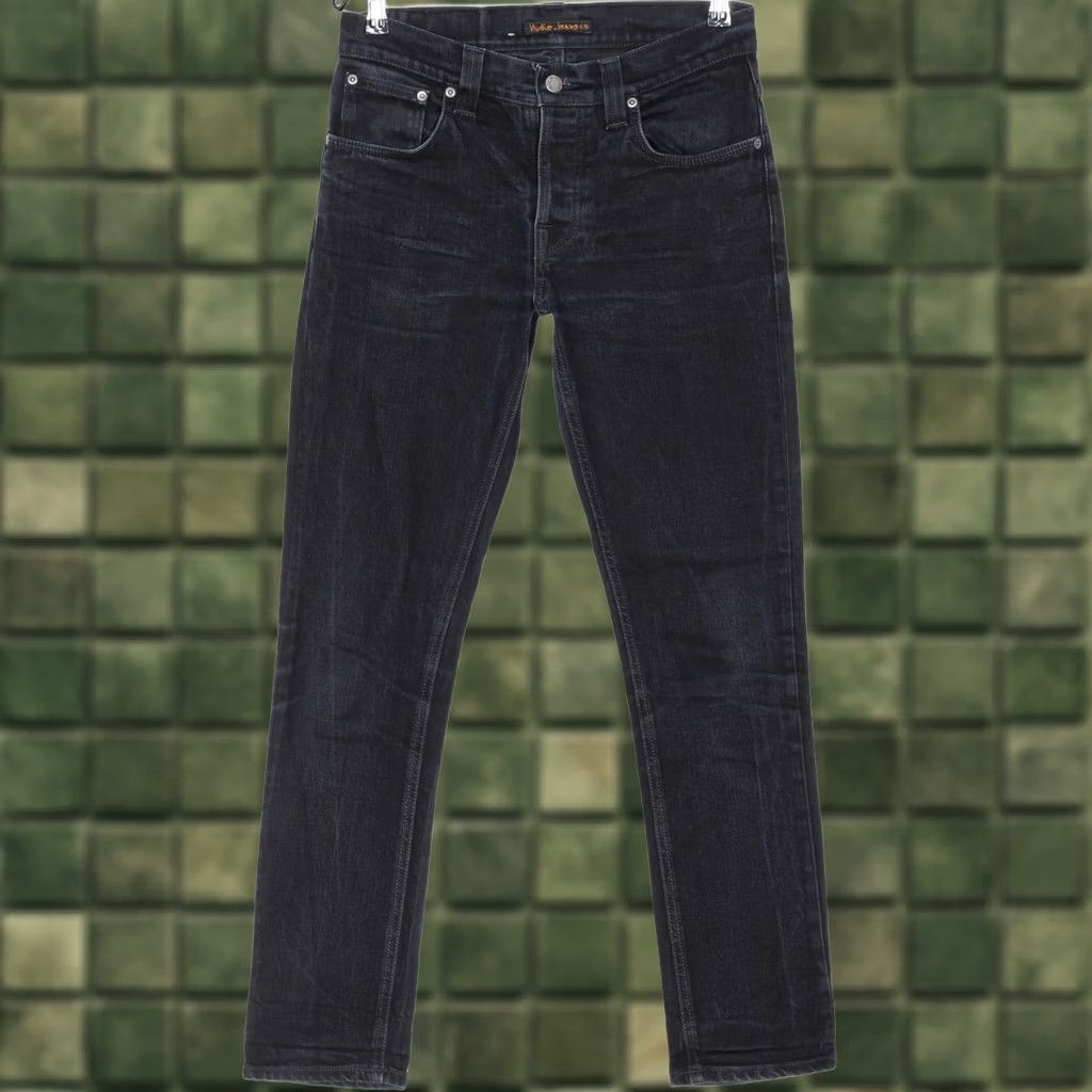 Nudie Jeans NUDIE JEANS GRIM TIM BLACK RING Stretch Jeans Men W30 L30 DZ1874 Size US 30 / EU 46 - 1 Thumbnail