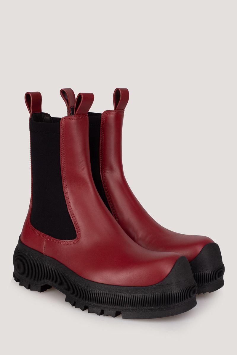 Jil Sander o1loc1c1124 Boot in Black & Red Size US 8 / IT 38 - 2 Thumbnail