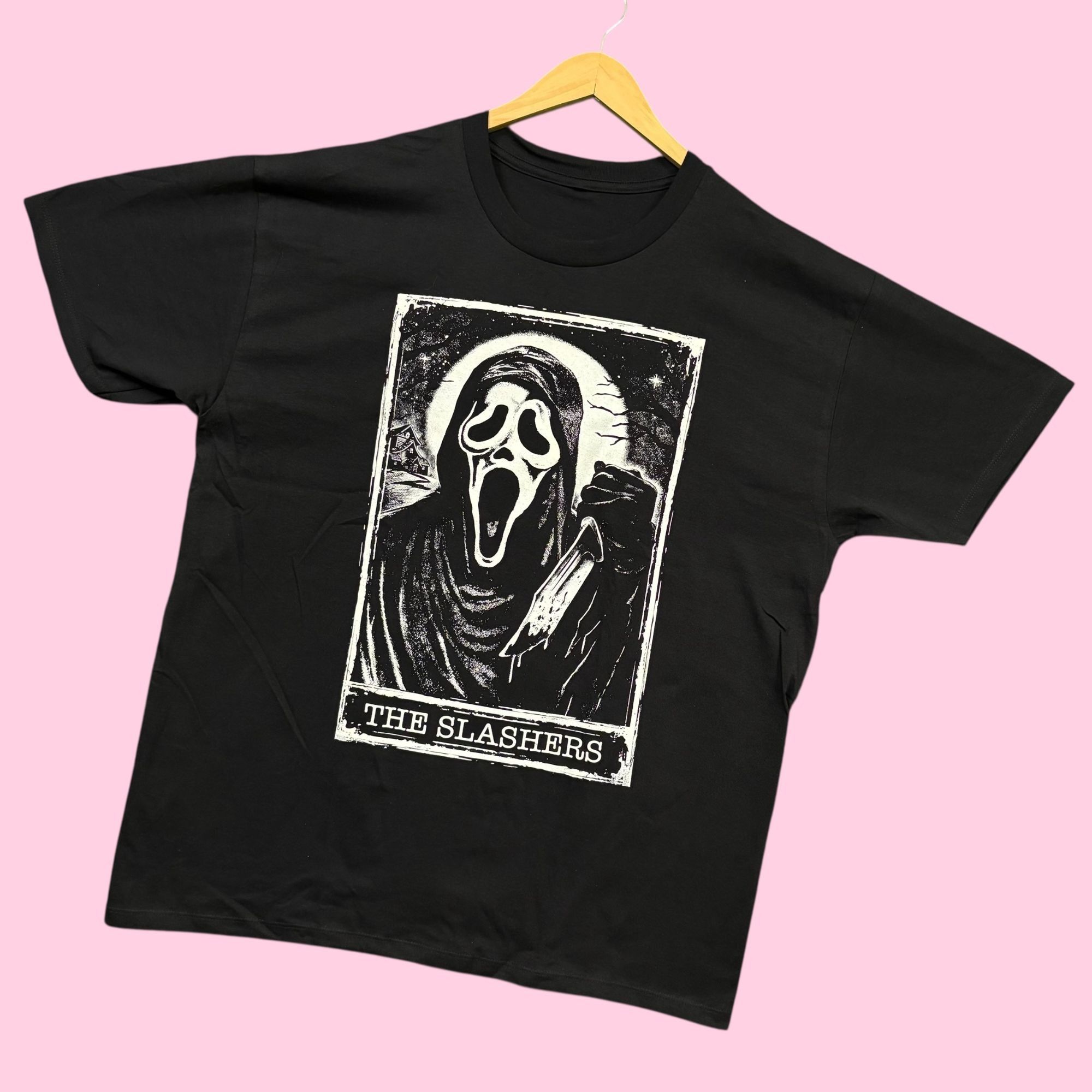 Universal Studios Scream Ghostface Tarot Card The Slasher Horror Tee XL Size US XL / EU 56 / 4 - 3 Thumbnail