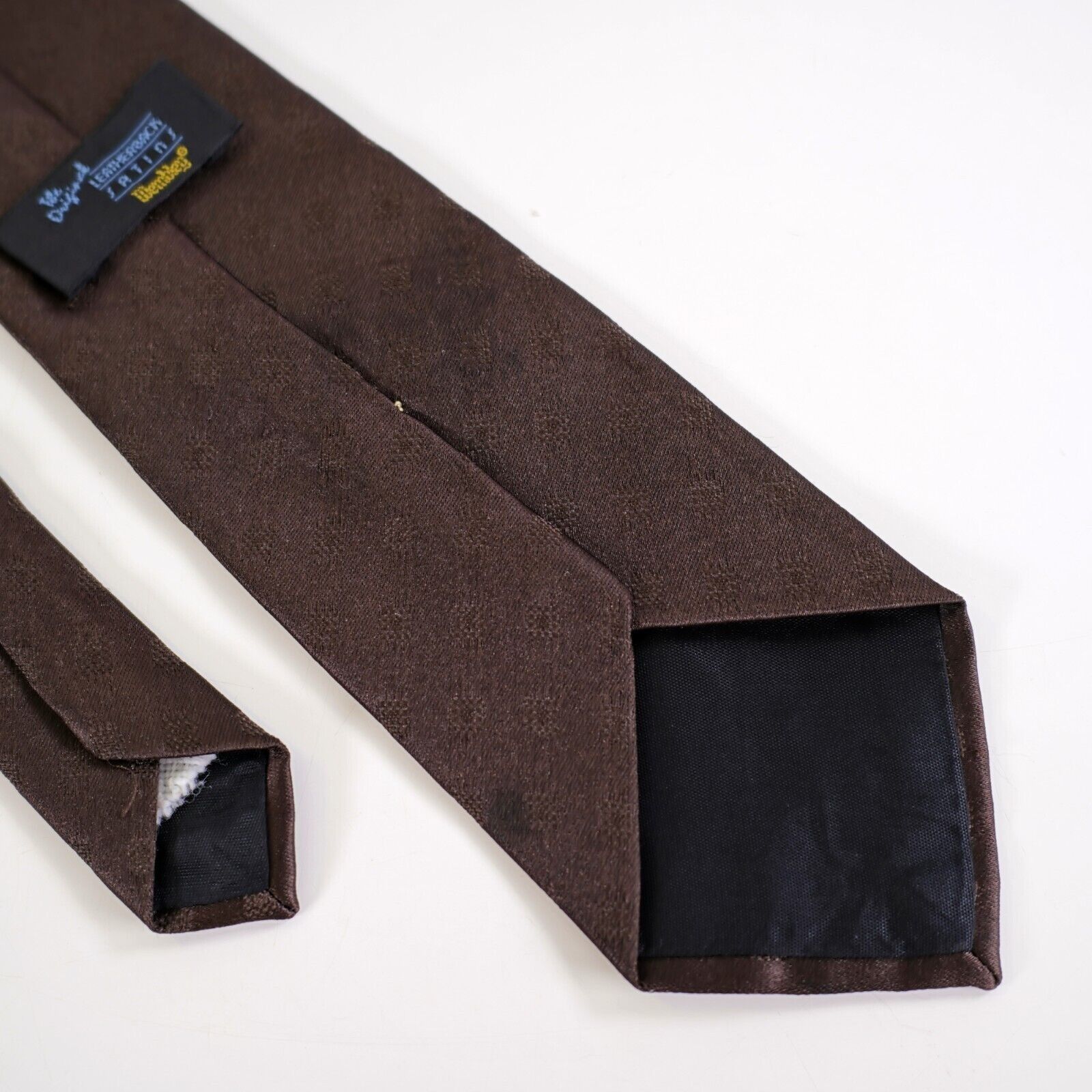 Other Wembley Leatherbacks Satins Brown Woven Polyester Tie Size ONE SIZE - 4 Thumbnail