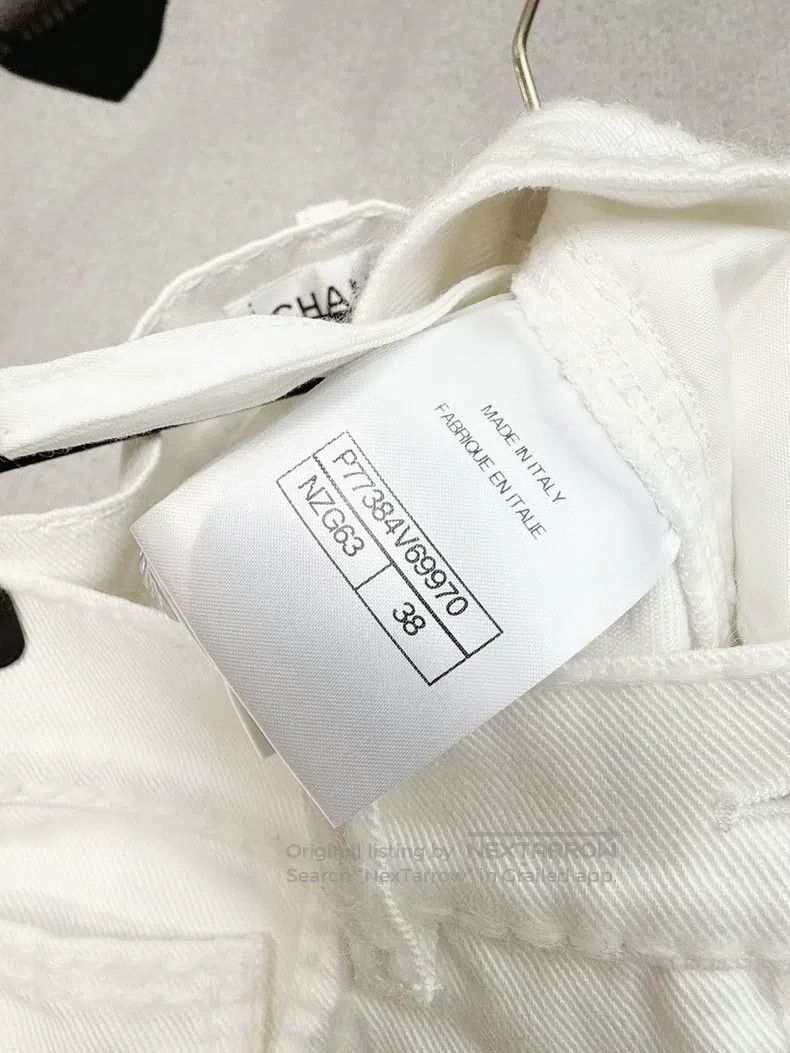 Chanel Chanel White C-pocket jeans Size 25" / US 0 / IT 36 - 8 Thumbnail