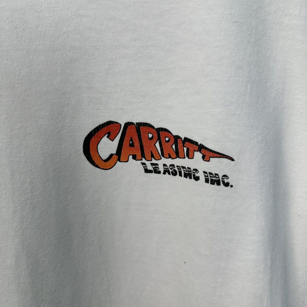 Vintage Vintage Hanes Made In Usa Carritt Racing TShirt A819 Size US XL / EU 56 / 4 - 4 Thumbnail