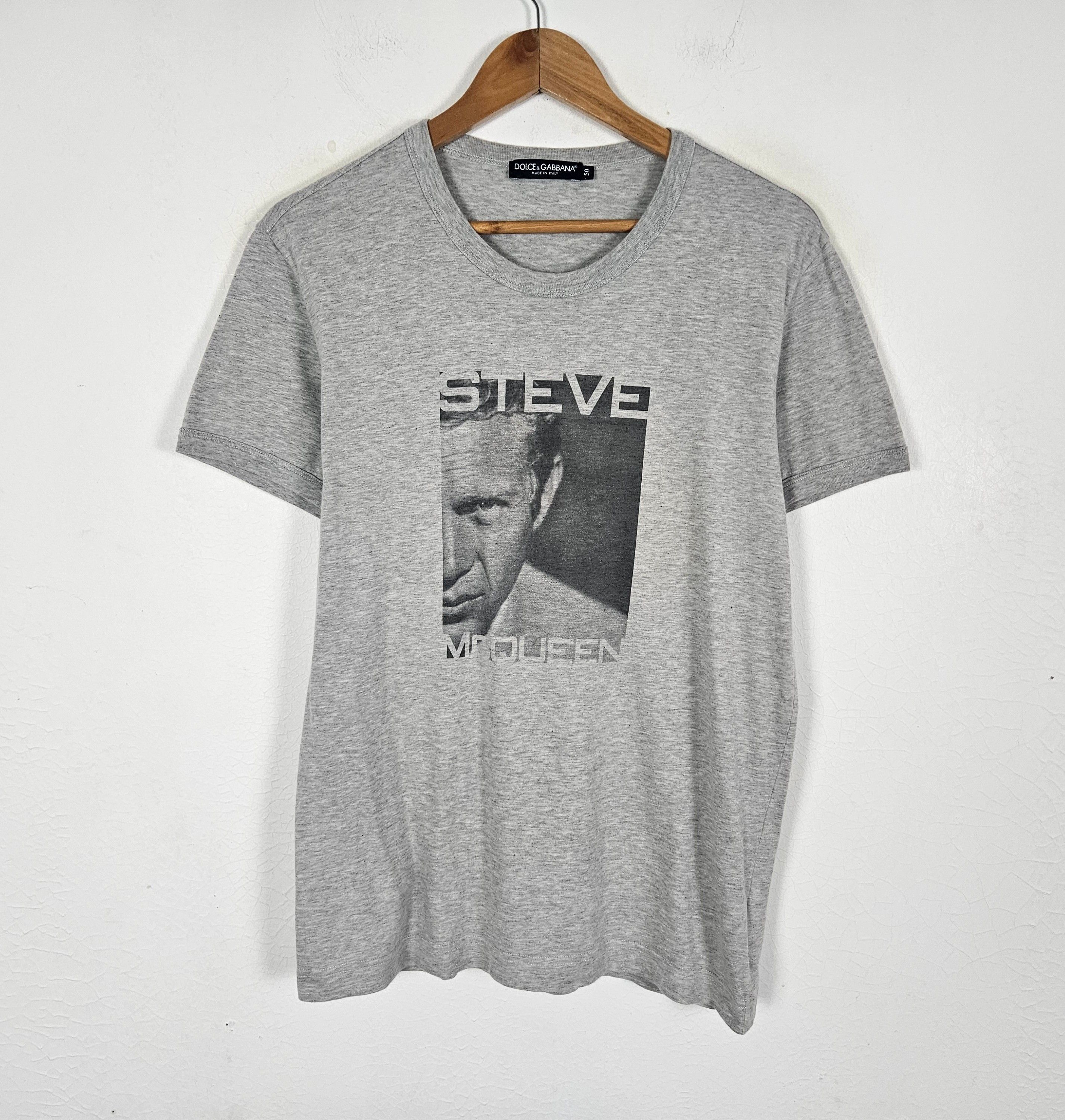 Dolce & Gabbana Vintage Dolce Gabbana Steve McQueen print logo tee shirt Size US M / EU 48-50 / 2 - 2 Thumbnail