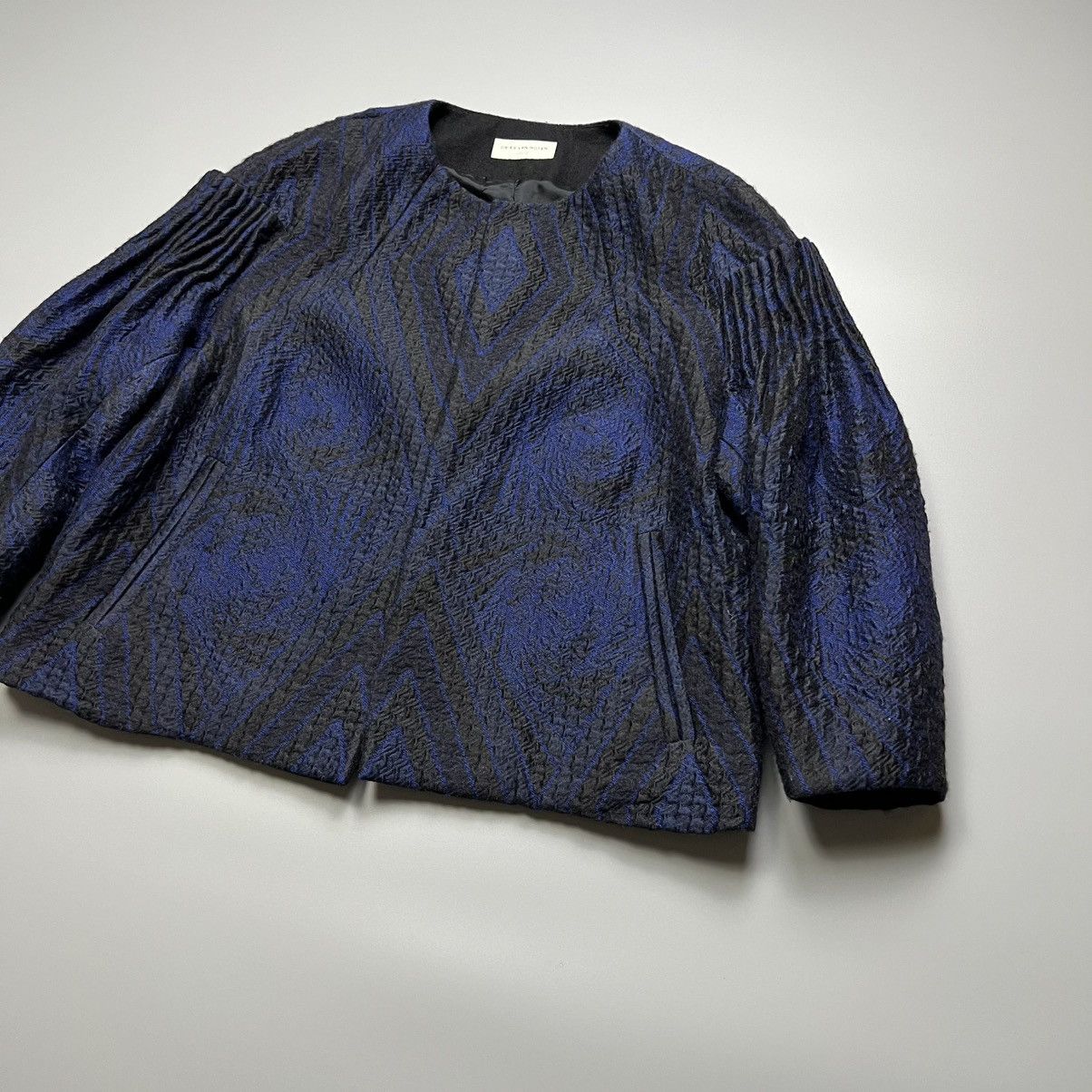 Designer × Dries Van Noten Dries Van Noten - Dragon Design Wool - Blazer/Coat Size XS / US 0-2 / IT 36-38 - 4 Thumbnail