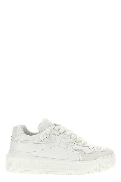 VALENTINO GARAVANI One Stud XL White Leather Sneakers New