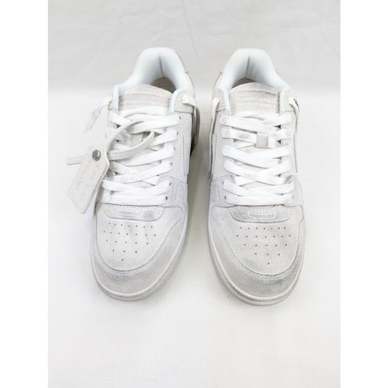 Off-White o1rshd1 Q: 2 / Out Of Office Vintage Suede Sneakers in White Size US 6 / EU 39 - 14 Thumbnail