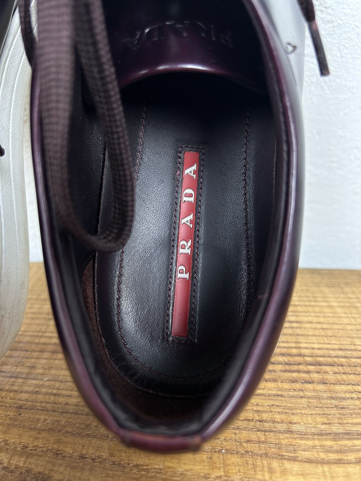 Prada Prada 4E2996 Brushed Spazzolato Leather Sneakers Size US 10 / EU 43 - 21 Thumbnail