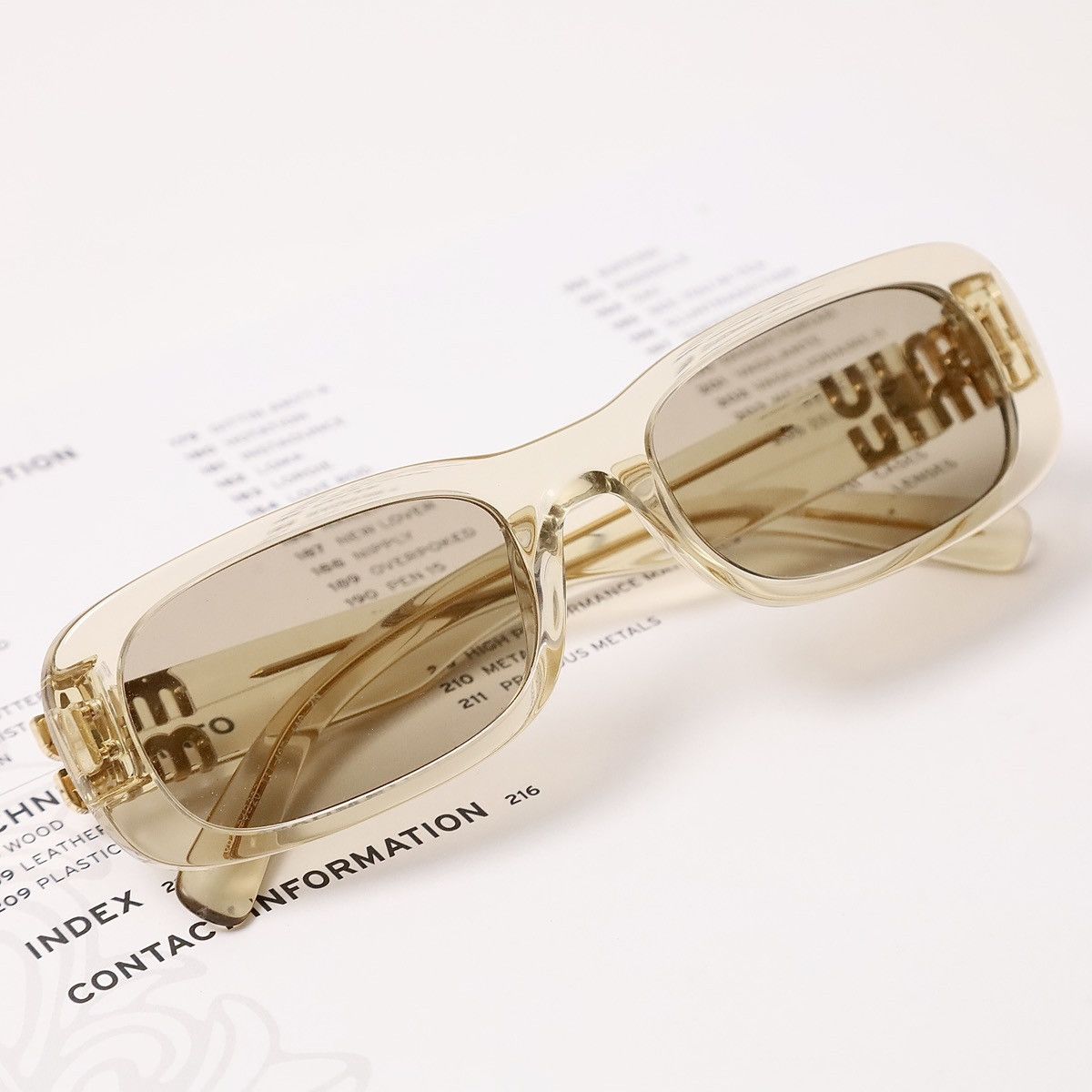Miu Miu MIU MIU 0MU 08ZS SUNGLASSES Size ONE SIZE - 6 Thumbnail