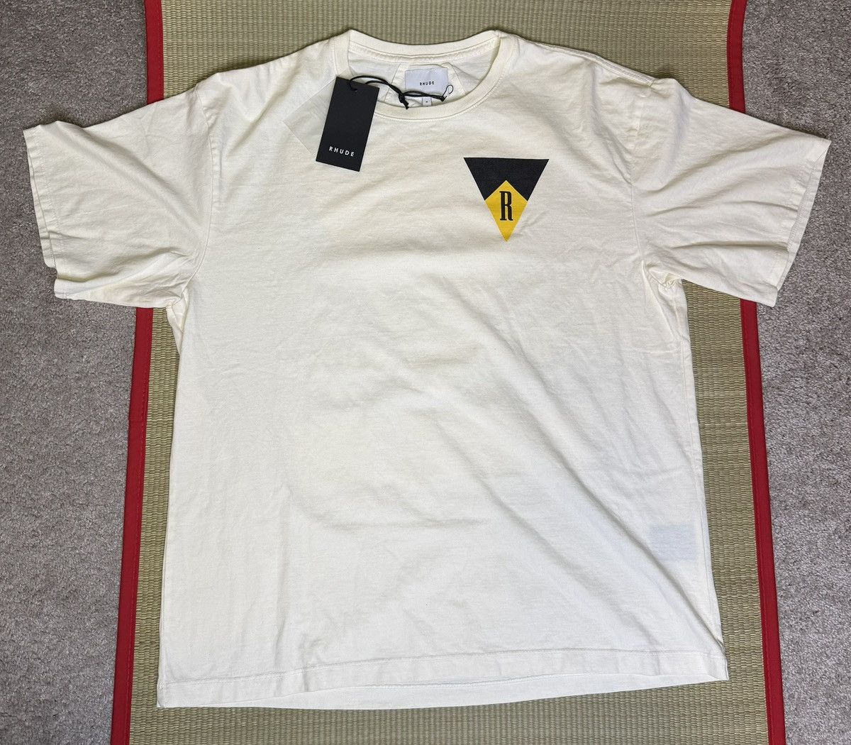 Rhude New Rhude Blood And Mud Off Road Tee Shirt Cream Size M Size US S / EU 44-46 / 1 - 2 Thumbnail