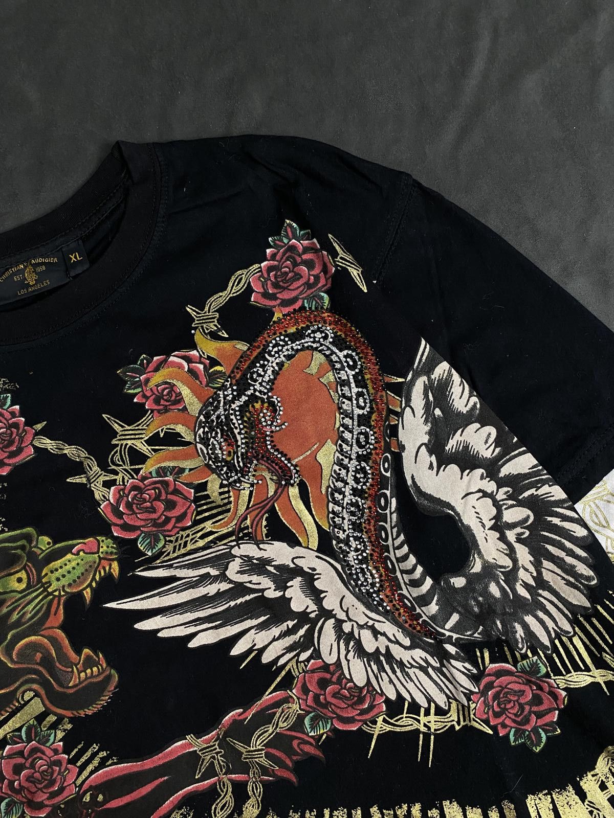 Ed Hardy Christian Audigier Ed Hardy Y2K Vintage Long Sleeve Top XL Size XL / US 12-14 / IT 48-50 - 4 Thumbnail