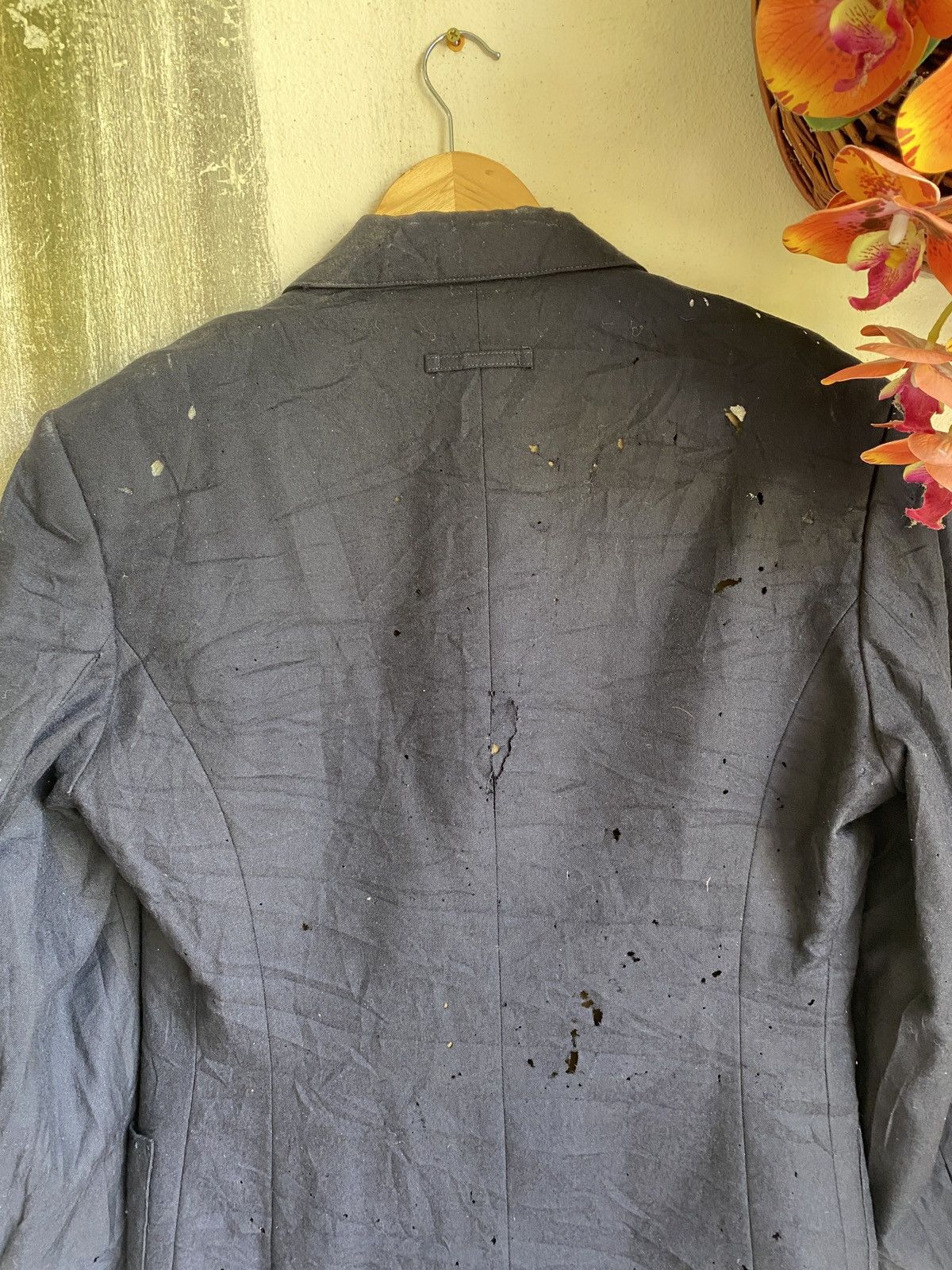 Japanese Brand × Jean Paul Gaultier ✨Steals✨Jean Paul Gaultier Homme Blazers Distressed Size 48S - 6 Thumbnail