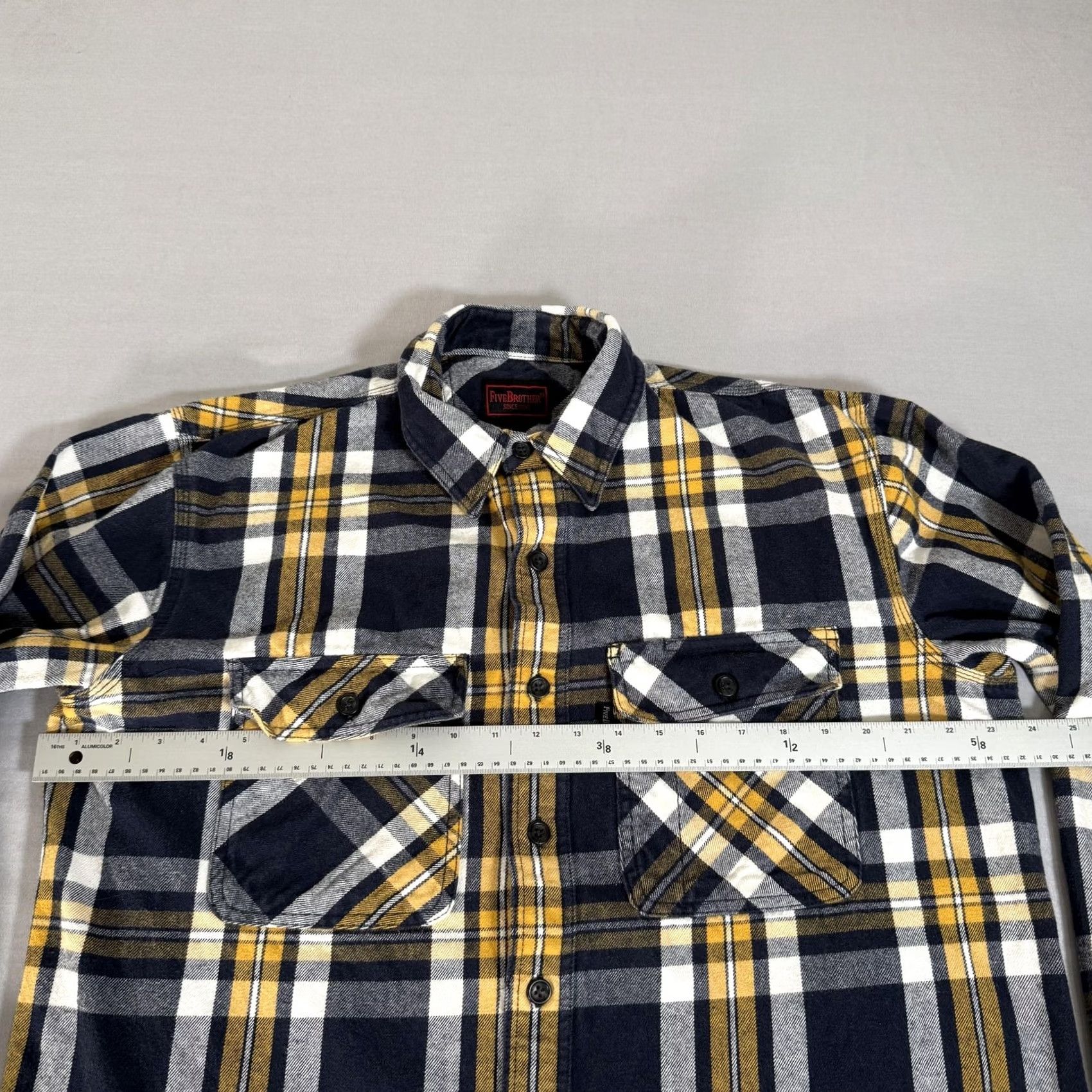 All Blues VINTAGE Five Brother Shirt Mens LT Blue Plaid Flannel Button Up Work 90s Casual Size US L / EU 52-54 / 3 - 5 Thumbnail