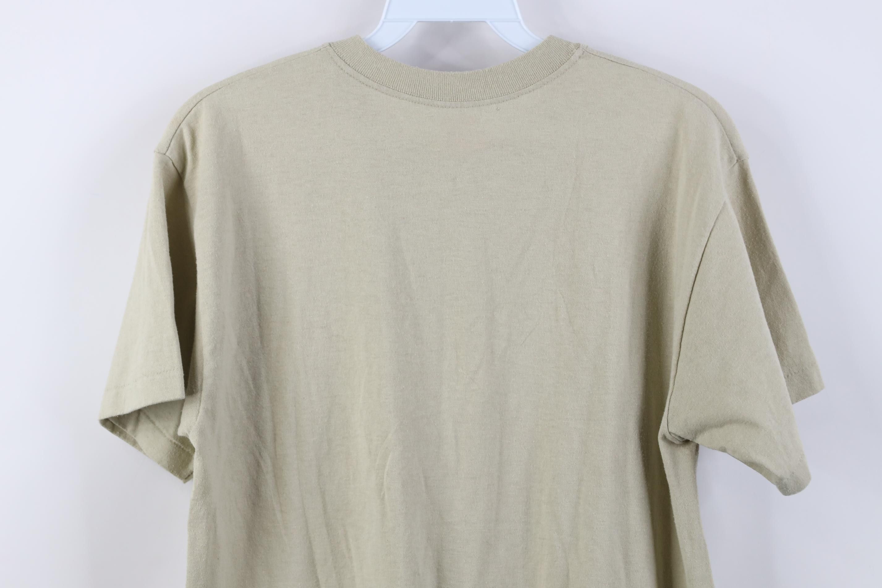 Vintage Vintage USGI Blank Knit Short Sleeve T-Shirt Beige USA Size US M / EU 48-50 / 2 - 11 Thumbnail