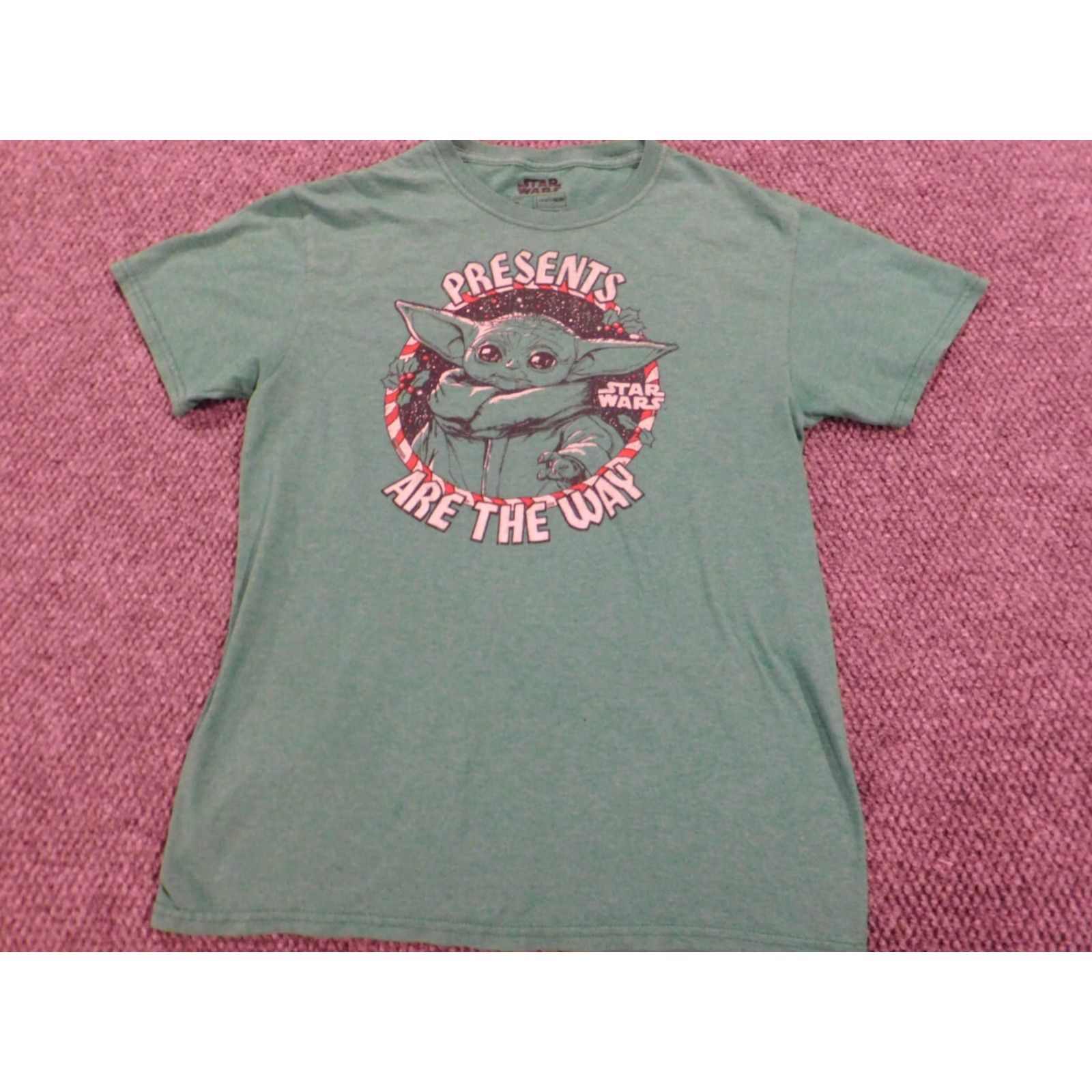 Star Wars Star Wars Shirt Men S Green Yoda Logo Graphic Knit Crew Neck Short Sleeve T-Shirt Size US S / EU 44-46 / 1 - 2 Thumbnail
