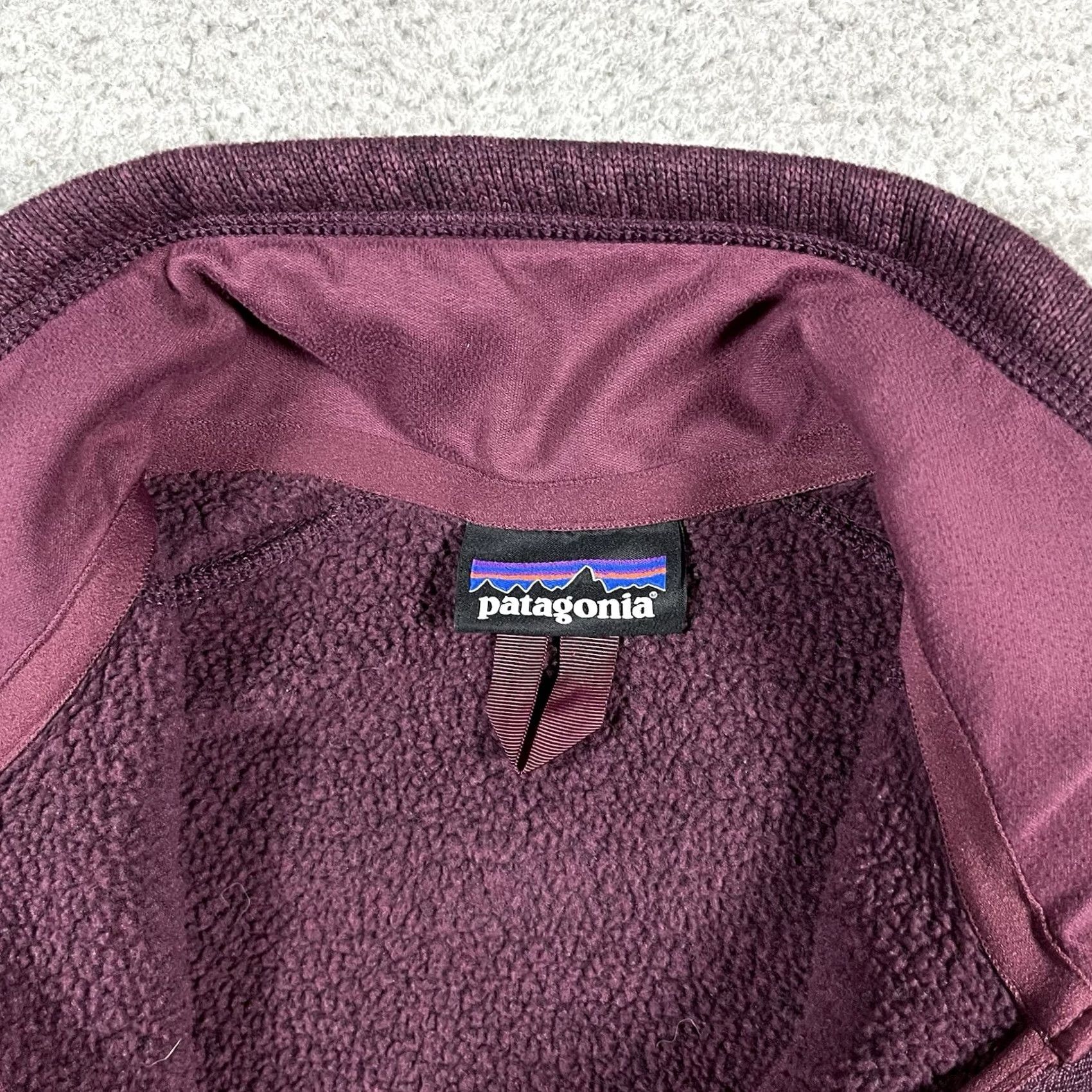 Patagonia Patagonia Jacket Womens L 1/4 Zip Fleece Pullover Outdoor Burgundy Red Outdoor Hiking Jacket Womens L Patagonia Size L / US 10 / IT 46 - 2 Thumbnail