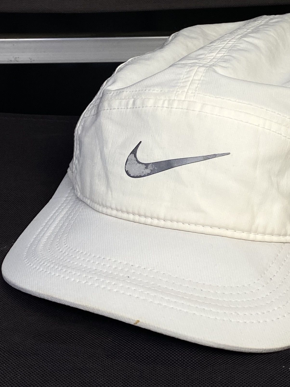Nike nike aw84 5 panel White dri-fit hat cap Size ONE SIZE - 3 Thumbnail