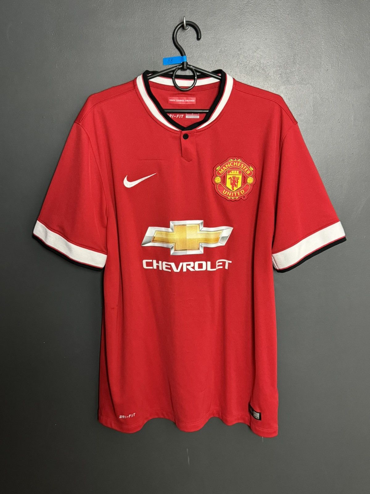 Nike Manchester United 14/15 Home Di Maria Football Jersey Size US L / EU 52-54 / 3 - 2 Thumbnail