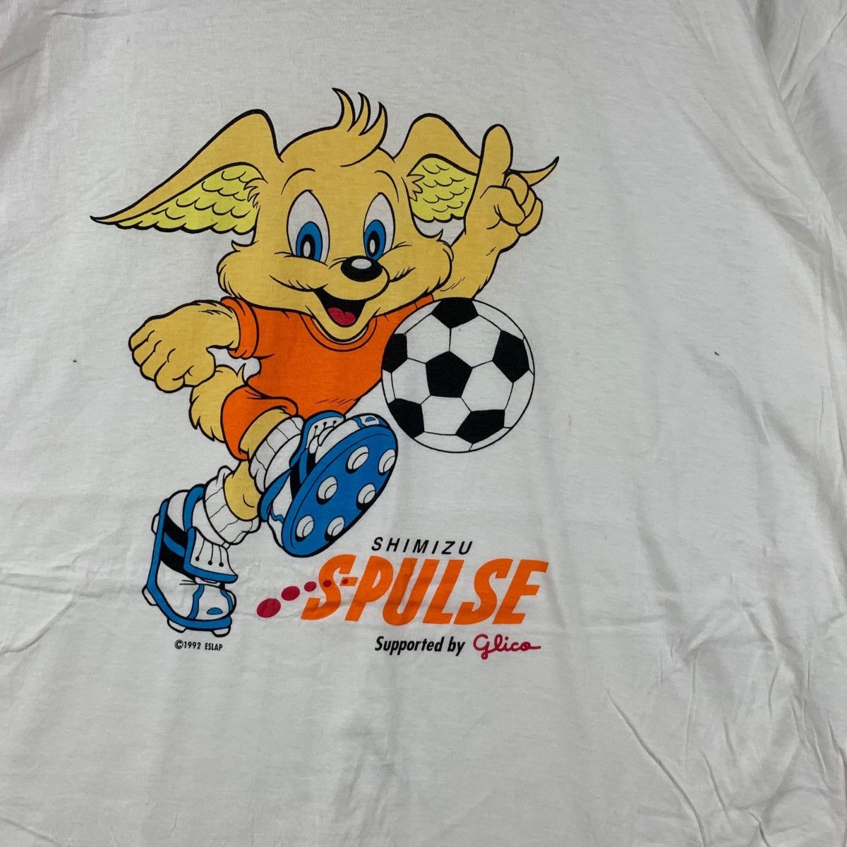 Vintage Vintage 1992 SHIMIZU S-PULSE Glico Japan Football Tee Size US L / EU 52-54 / 3 - 4 Thumbnail