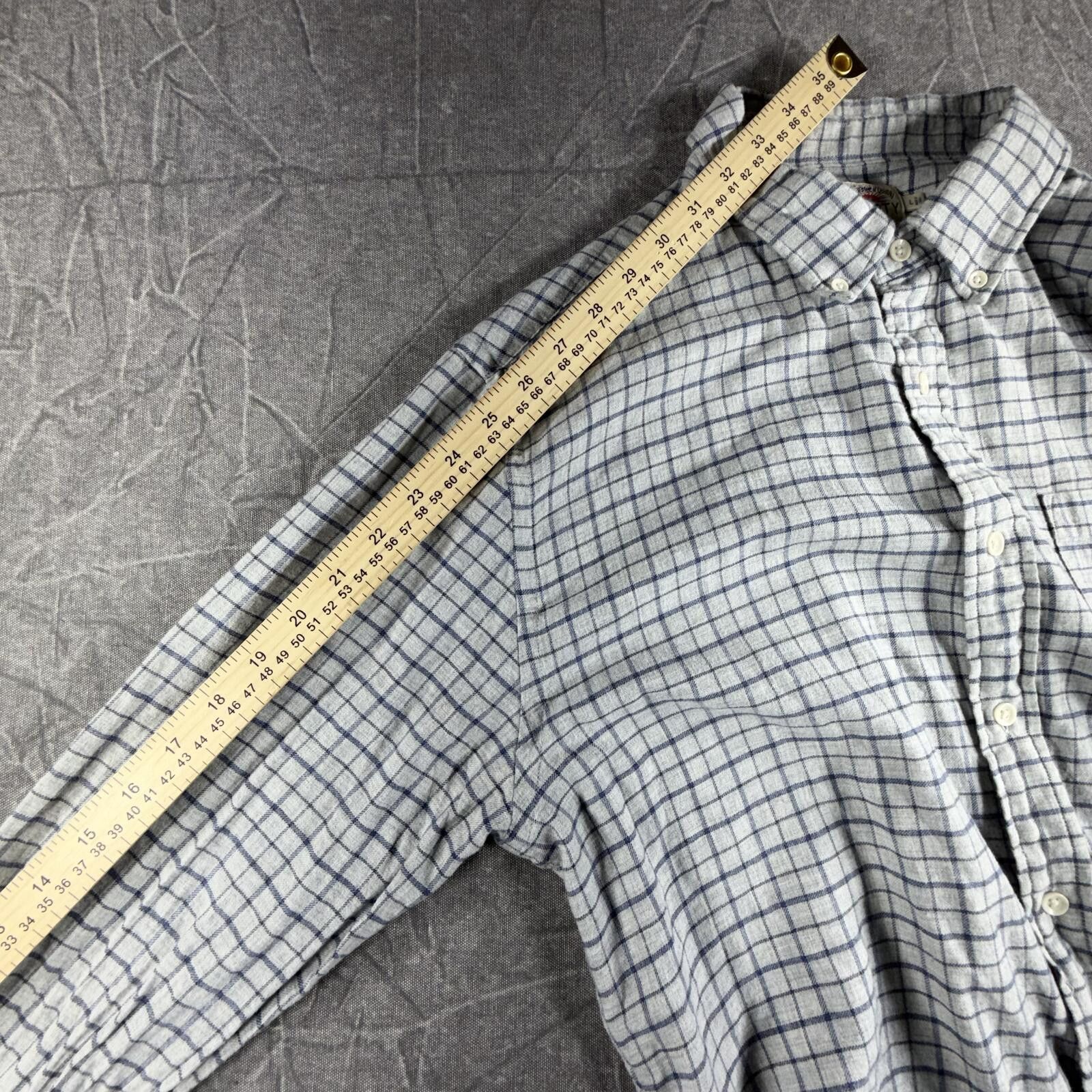 Faherty Faherty Shirt Men's L Grey Plaid Flannel 100% Cotton Size US L / EU 52-54 / 3 - 6 Thumbnail