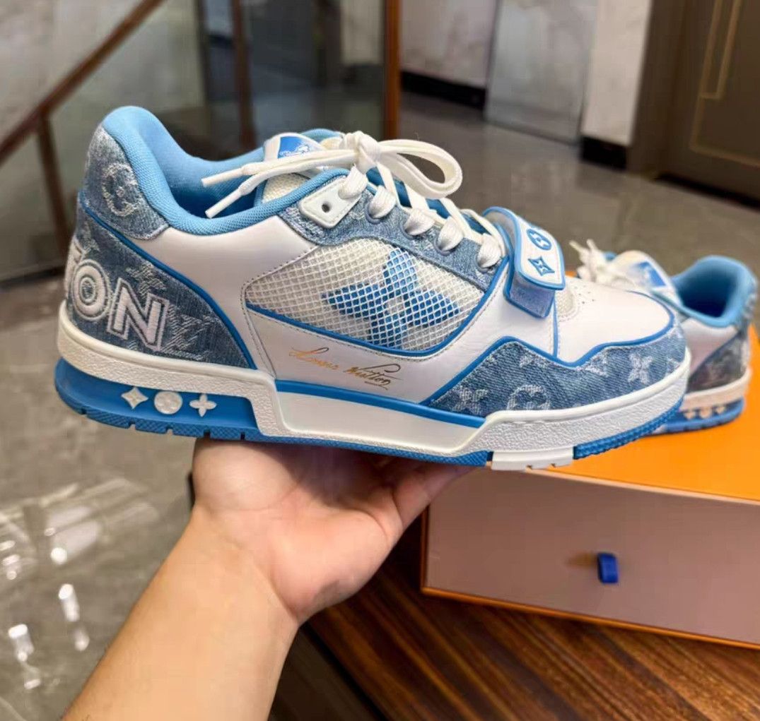 Louis Vuitton Louis Vuitton Trainer Low Top Sneakers for Men -2508 Size US 8.5 / EU 41-42 - 2 Thumbnail