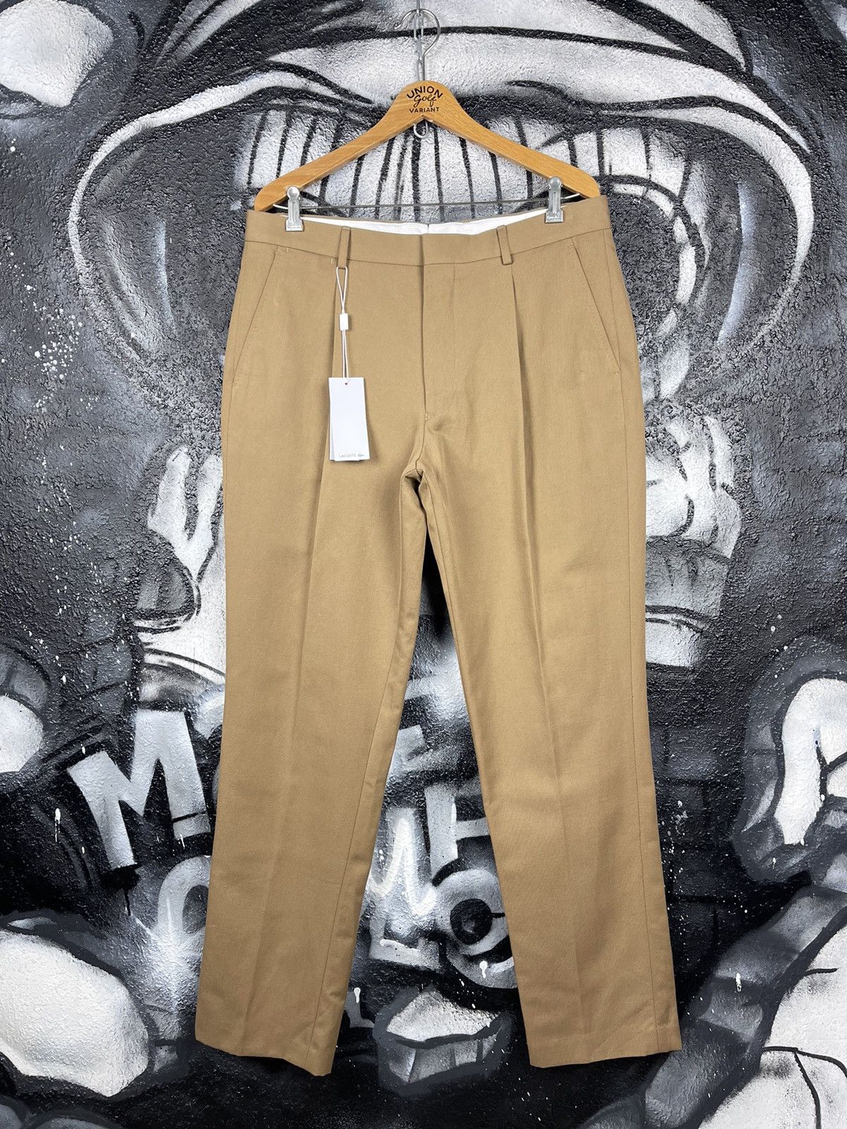 Lacoste Lacoste NWT Classic Beige Slim Fit Trousers Pants Size W34 Size US 34 / EU 50 - 3 Thumbnail