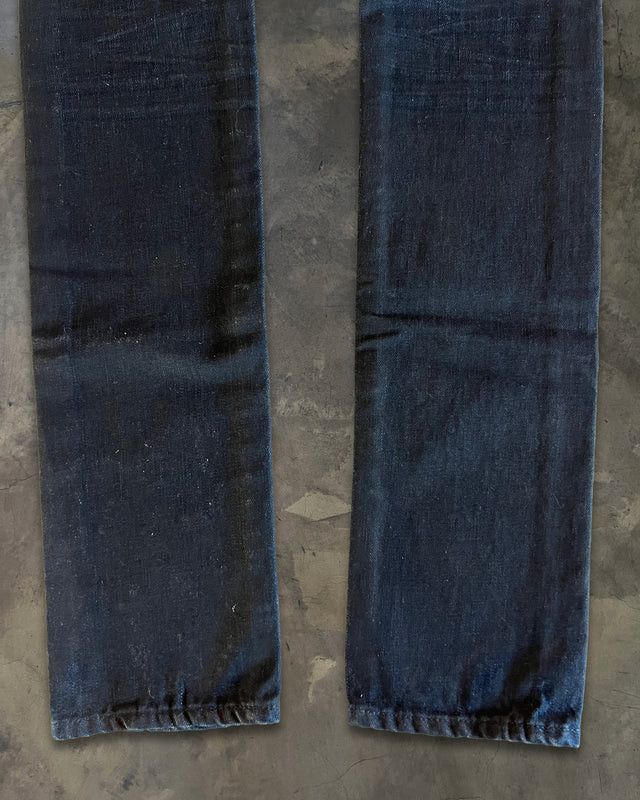 Dior DIOR HOMME AW2008 'LUMIERE DU NORD' WAXED BLEU MARINE DENIM Size US 26 / EU 42 - 7 Thumbnail