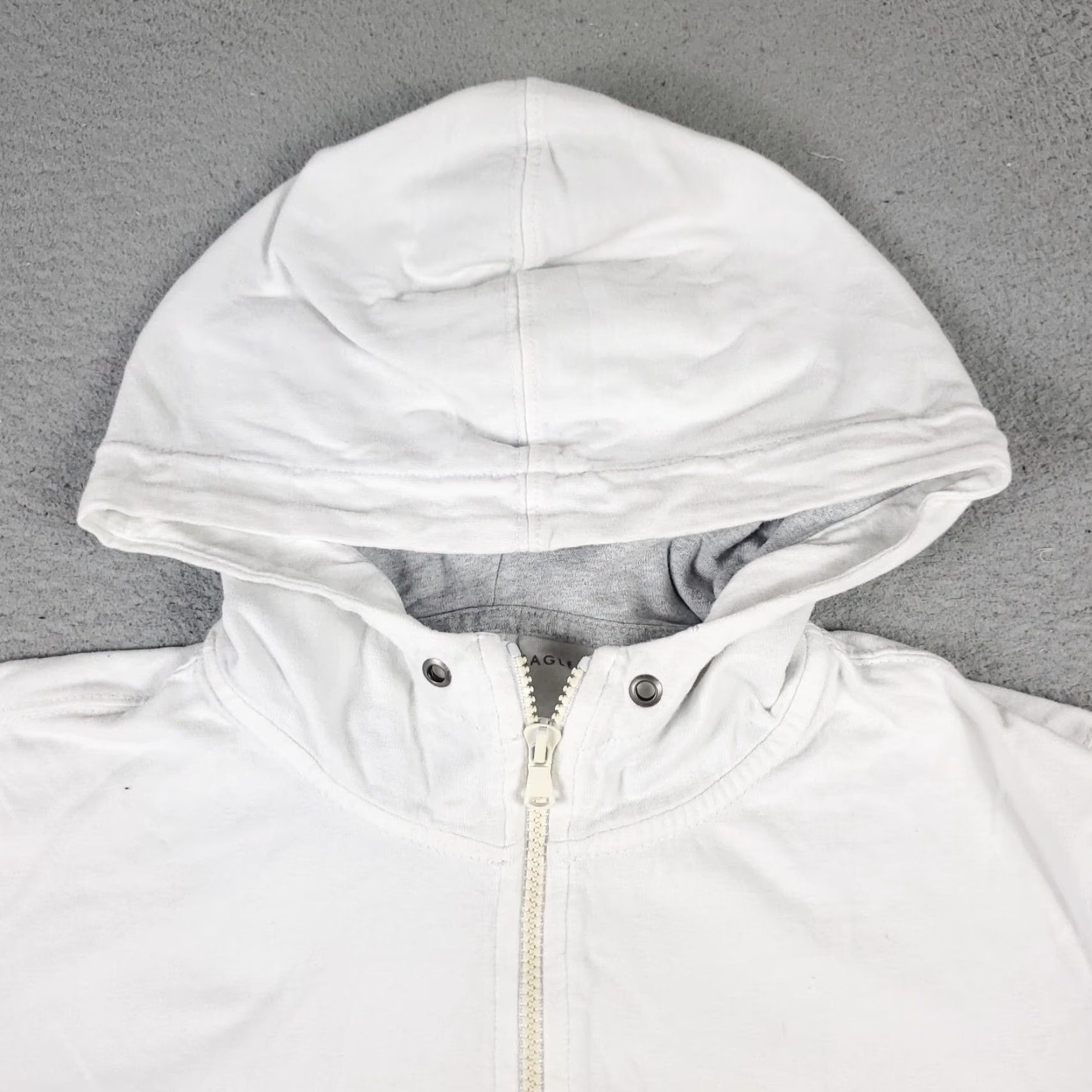 American Eagle Outfitters VINTAGE American Eagle Hoodie Pullover Zip 1/2 Zip Long Sleeve Cotton Blend Gray Mens Medium Size US M / EU 48-50 / 2 - 2 Thumbnail