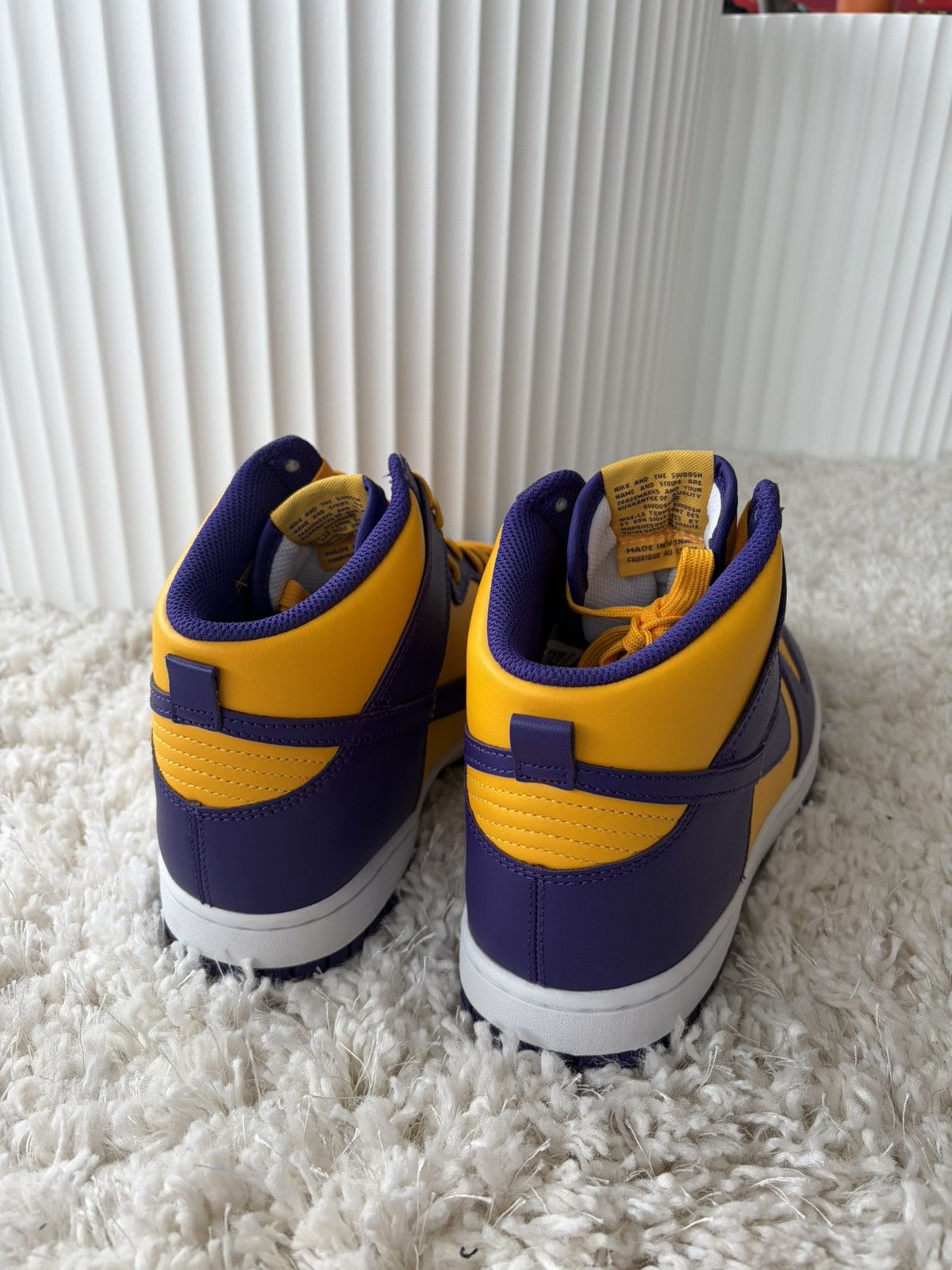 Nike Nike Dunk High Lakers Size US 10.5 / EU 43-44 - 4 Thumbnail