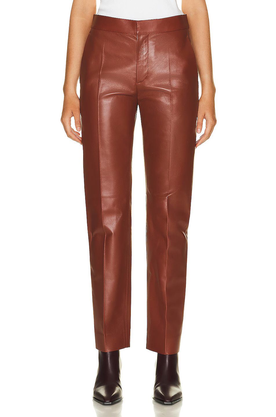 Chloe o1y0825 Leather Sweatpant in Tan Size 30" / US 8 / IT 44 - 1 Thumbnail