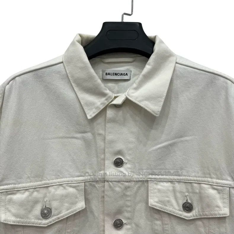 Balenciaga Balenciaga Back embroidery denim jacket Size US S / EU 44-46 / 1 - 2 Thumbnail