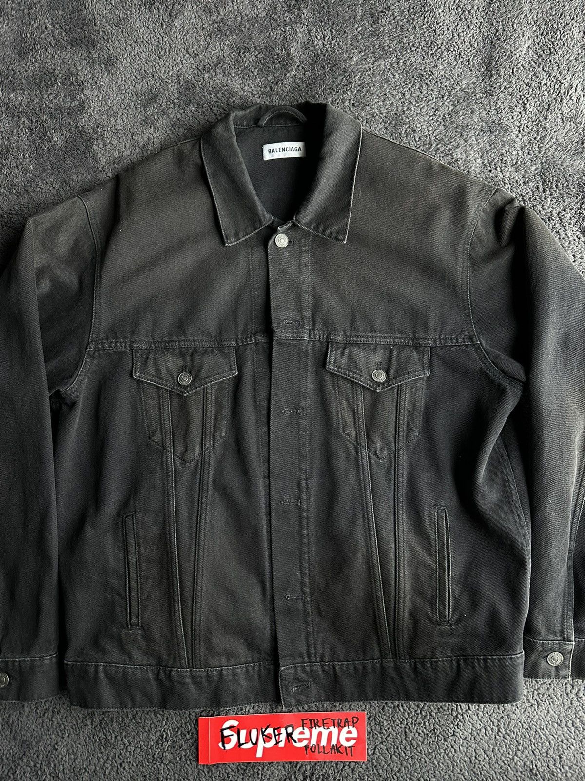 Balenciaga Balenciaga embroidered denim jacket Size US XL / EU 56 / 4 - 5 Thumbnail