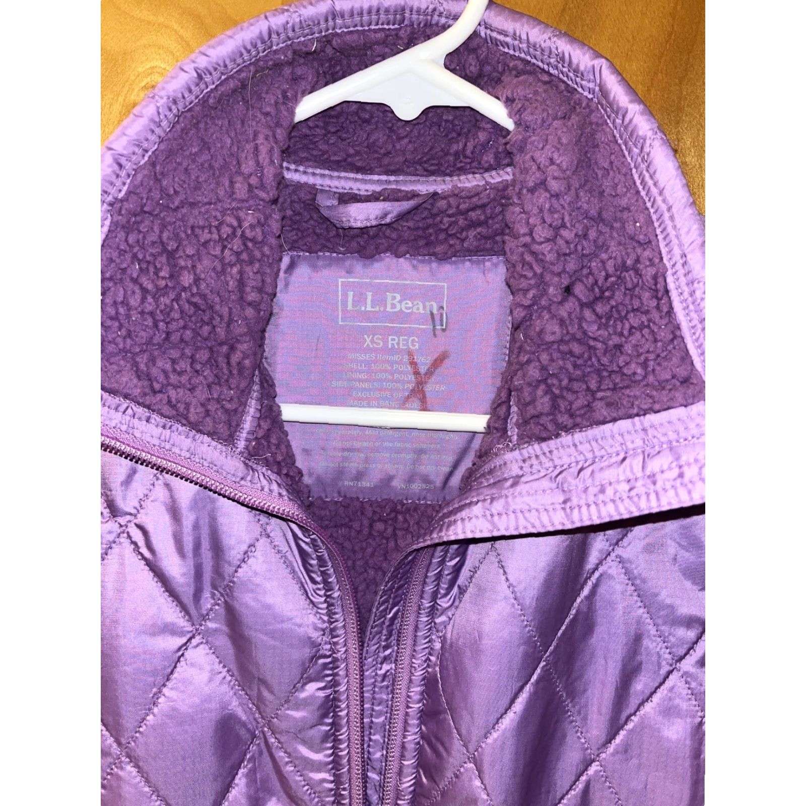 Vintage VINTAGE L.L. BEAN WOMENS VEST XS FALL SPRING WINTER Fleece Lined ZIPPER Casual Outdoor Maine Purple Size XS / US 0-2 / IT 36-38 - 2 Thumbnail