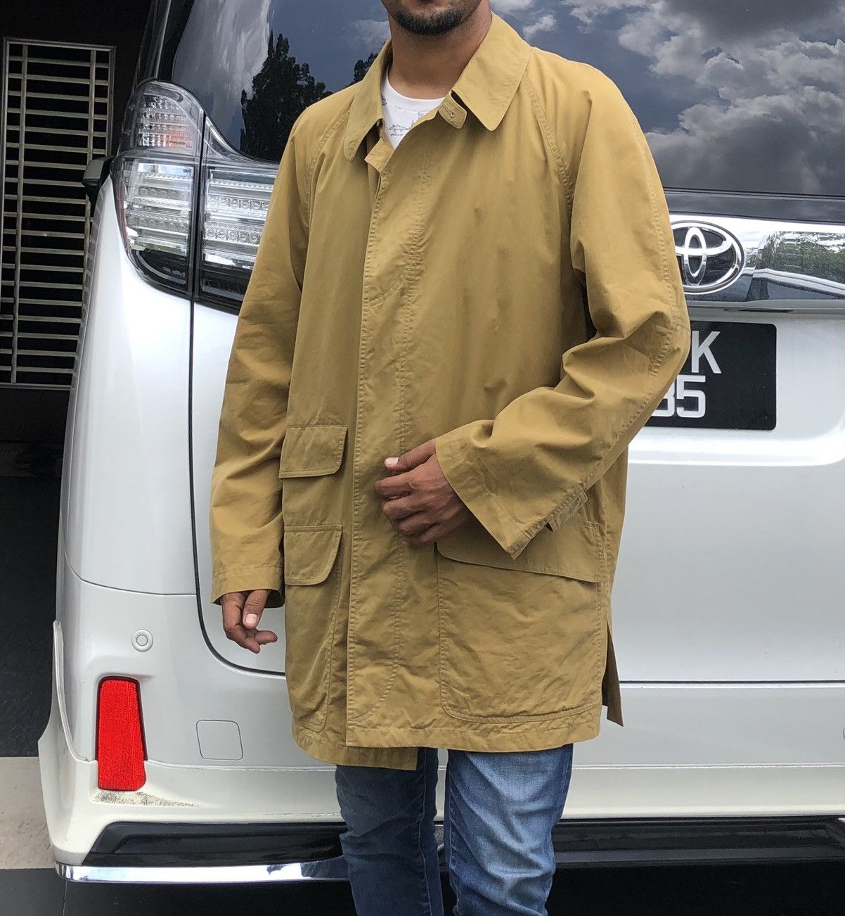 Hermes Vintage Hermes Paris Cotton Outer Shell Trench Coat Size US XL / EU 56 / 4 - 2 Thumbnail