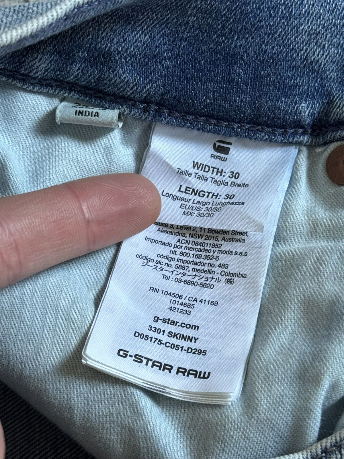 G-Star G star raw 30/30 3301 skinny Distressed pants jeans trousers Size US 30 / EU 46 - 11 Thumbnail