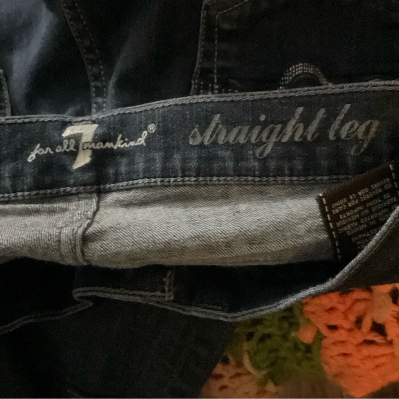 7 For All Mankind 7 For All Mankimd 7FAM Straight Leg Denim Jeans 26 Size 26" / US 2 / IT 38 - 10 Thumbnail