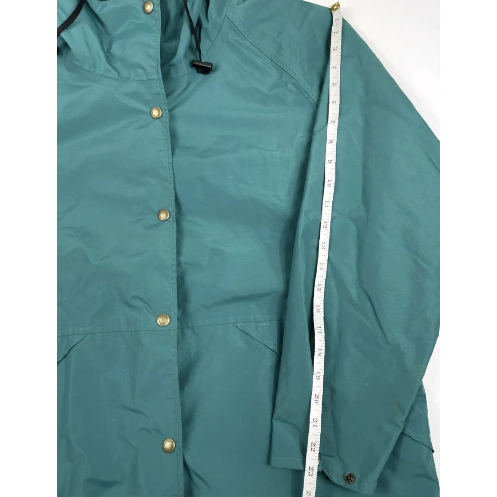 Vintage VINTAGE Cabela's Jacket L Rain Coat Womens Green Gore-Tex Mid-Length All Seasons 80s 90s Size L / US 10 / IT 46 - 6 Thumbnail