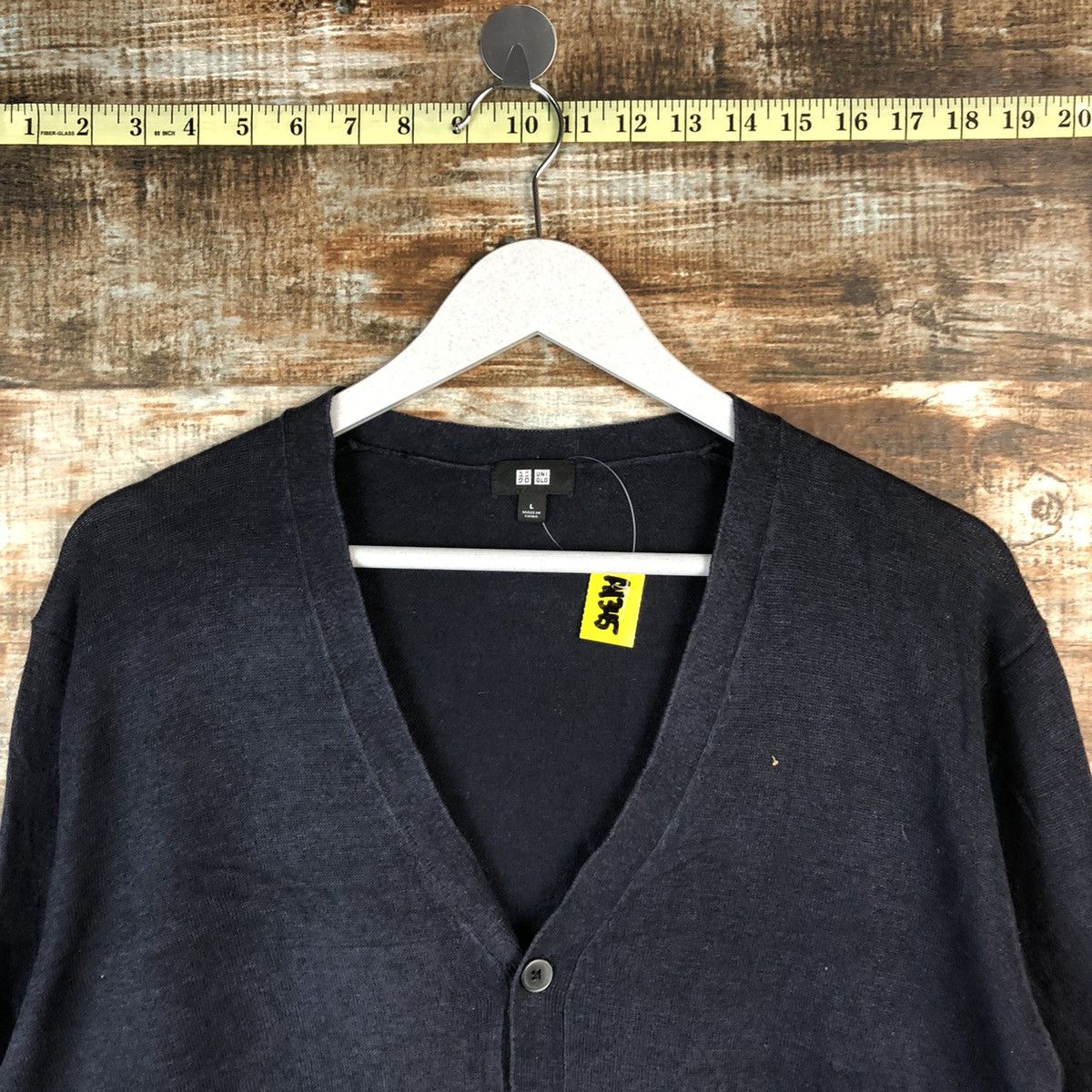 Japanese Brand Uniqlo japan Black Cardigan Knitwear #A1345 Size US L / EU 52-54 / 3 - 4 Thumbnail