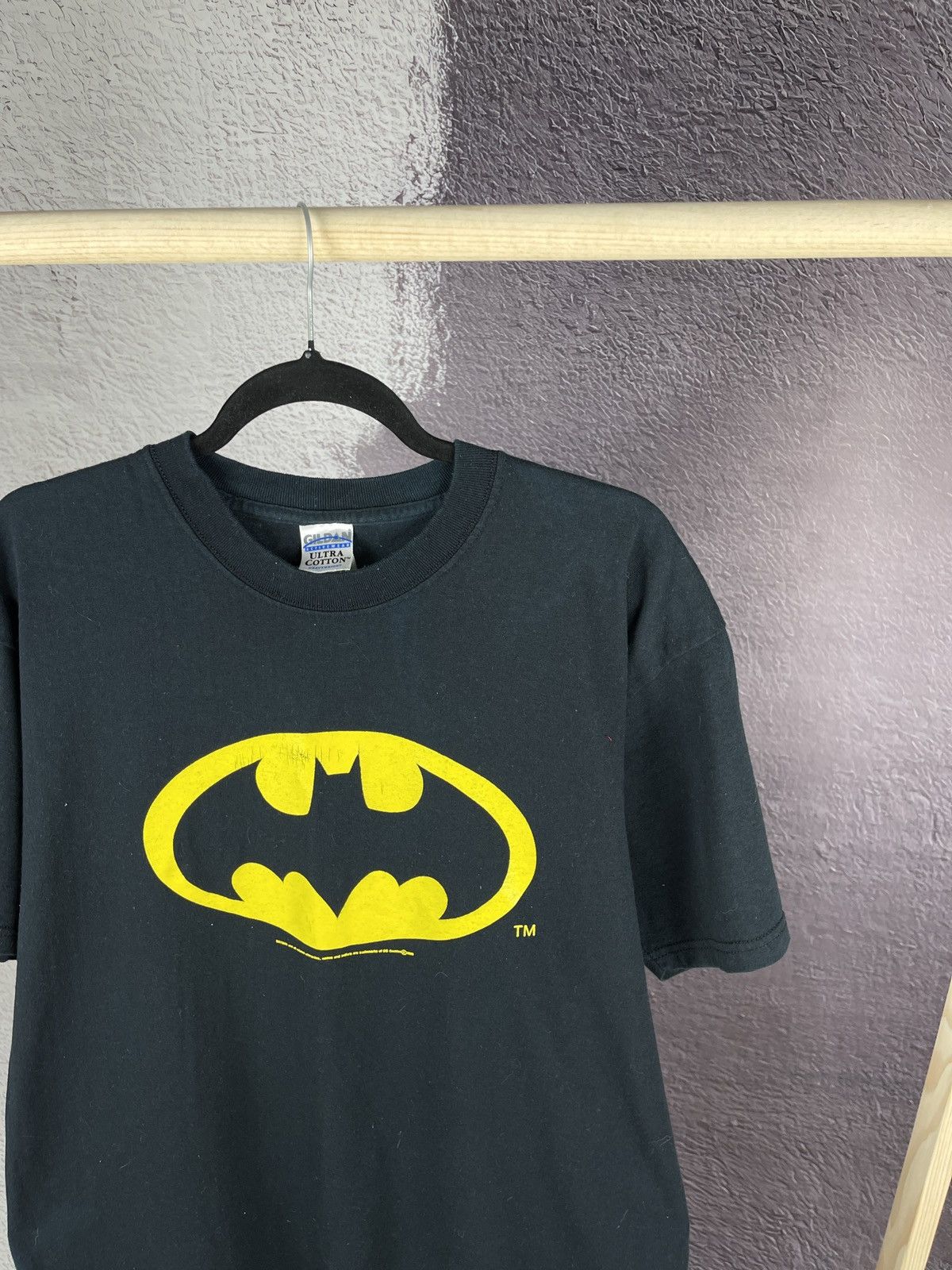 DC Comics Gildan Batman y2k 2000s vintage big logo tee shirt Size US L / EU 52-54 / 3 - 4 Thumbnail