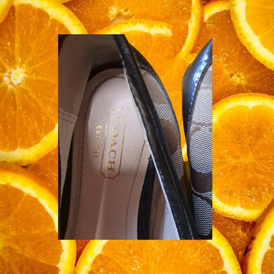 Coach Coach Perry Tan Monogram Loafers with Black Trim Size 7.5 Size US 7.5 / IT 37.5 - 3 Thumbnail