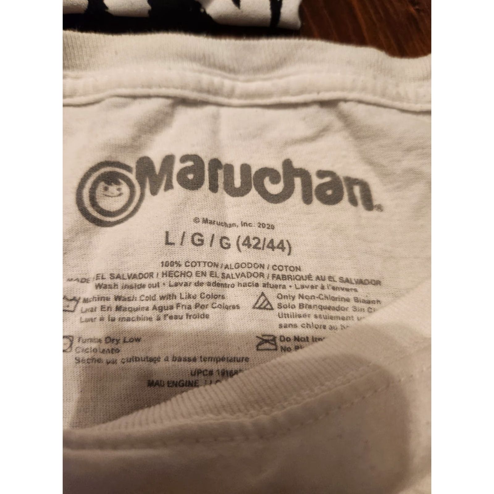Vintage MARUCHAN INSTANT LUNCH T-Shirt 100% COTTON White Crew Neck Short Sleeve Logo Graphic Print Unisex Adults L Size US L / EU 52-54 / 3 - 2 Thumbnail