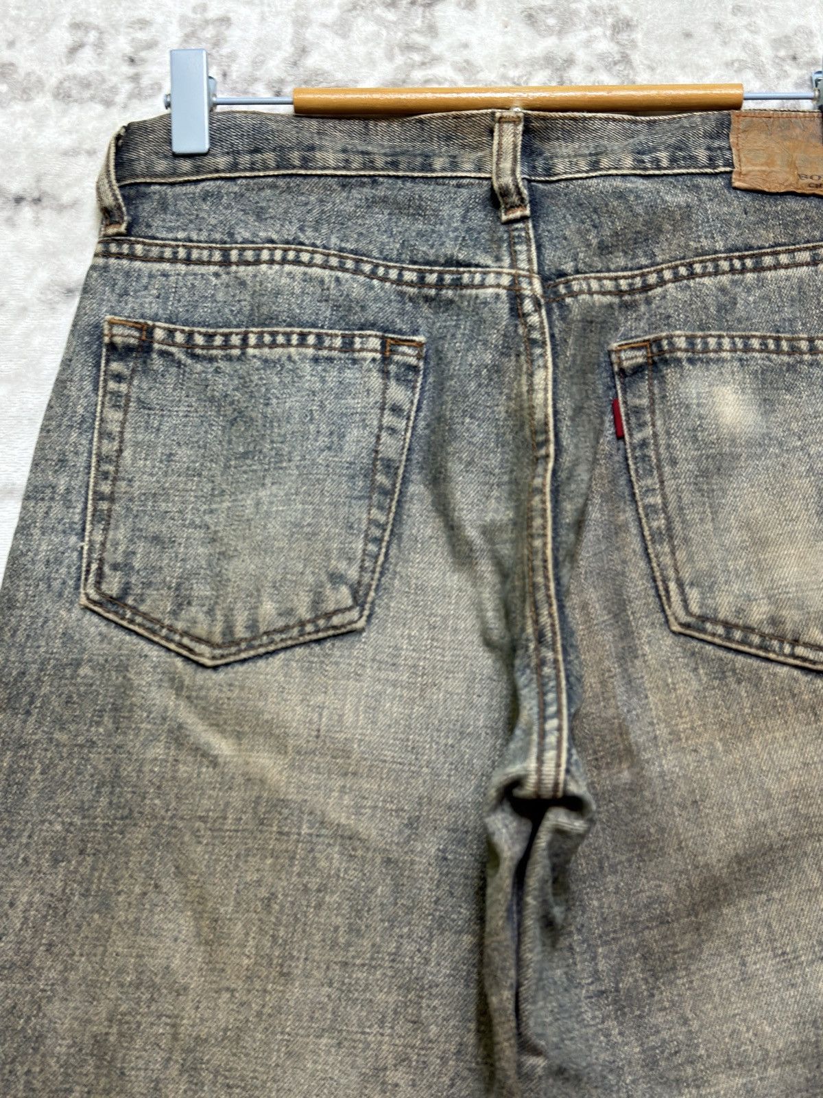 Japanese Brand Flared BOBSON COMPANY Stone Wash Bootcut Denim Size US 29 - 10 Thumbnail