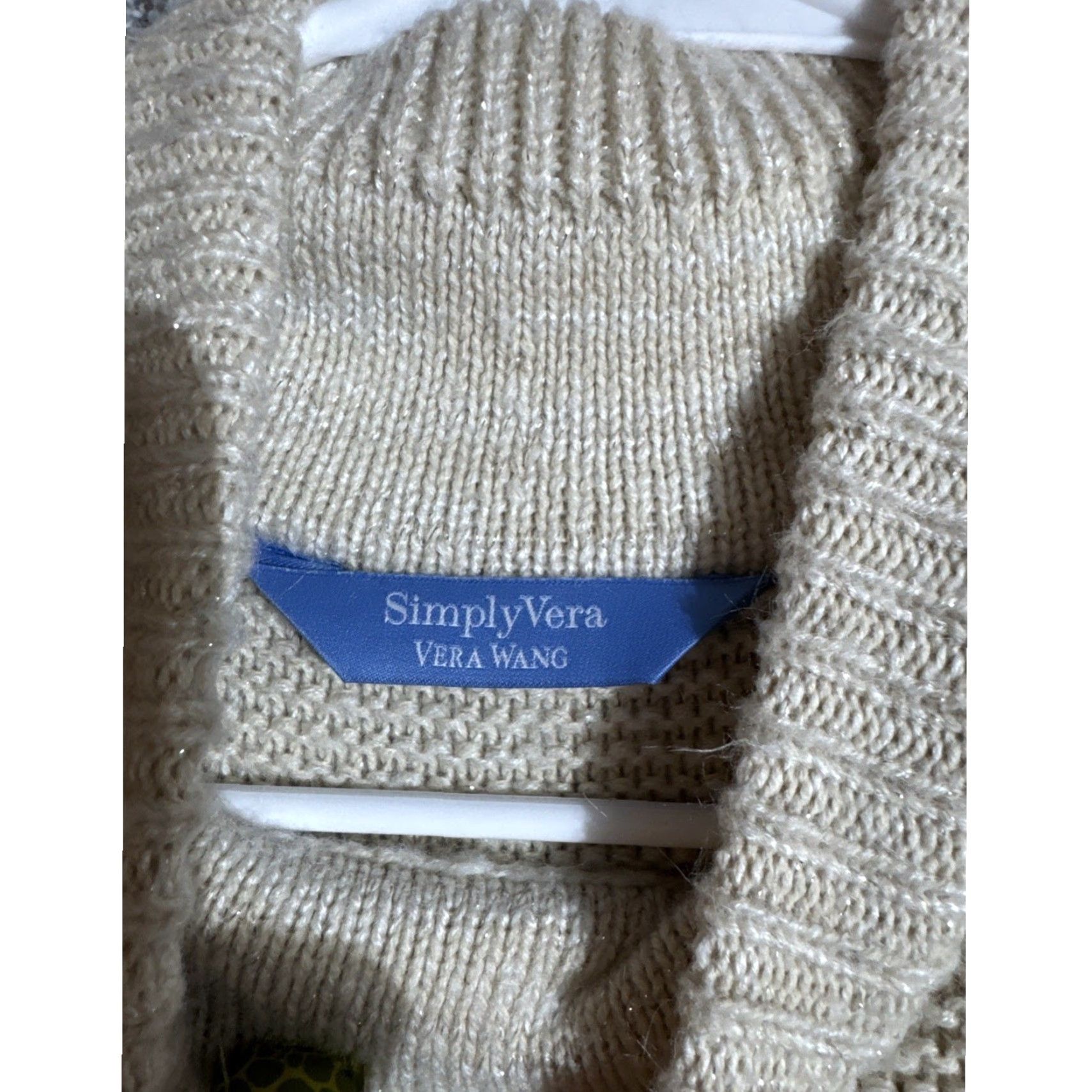 Vintage Simply Vera Vera Wang Sweater Womens Size M Cable Knit Scandinavian Lagenlook Size M / US 6-8 / IT 42-44 - 5 Thumbnail