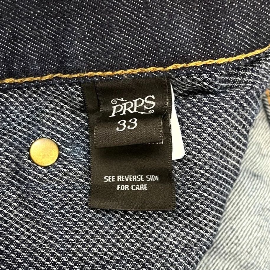 Prps PRPS Jeans Mens 32x30 Slim Fit BMW Blue Wash Denim Hip Hop Streetwear Distressed Jeans Size US 32 / EU 48 - 4 Thumbnail