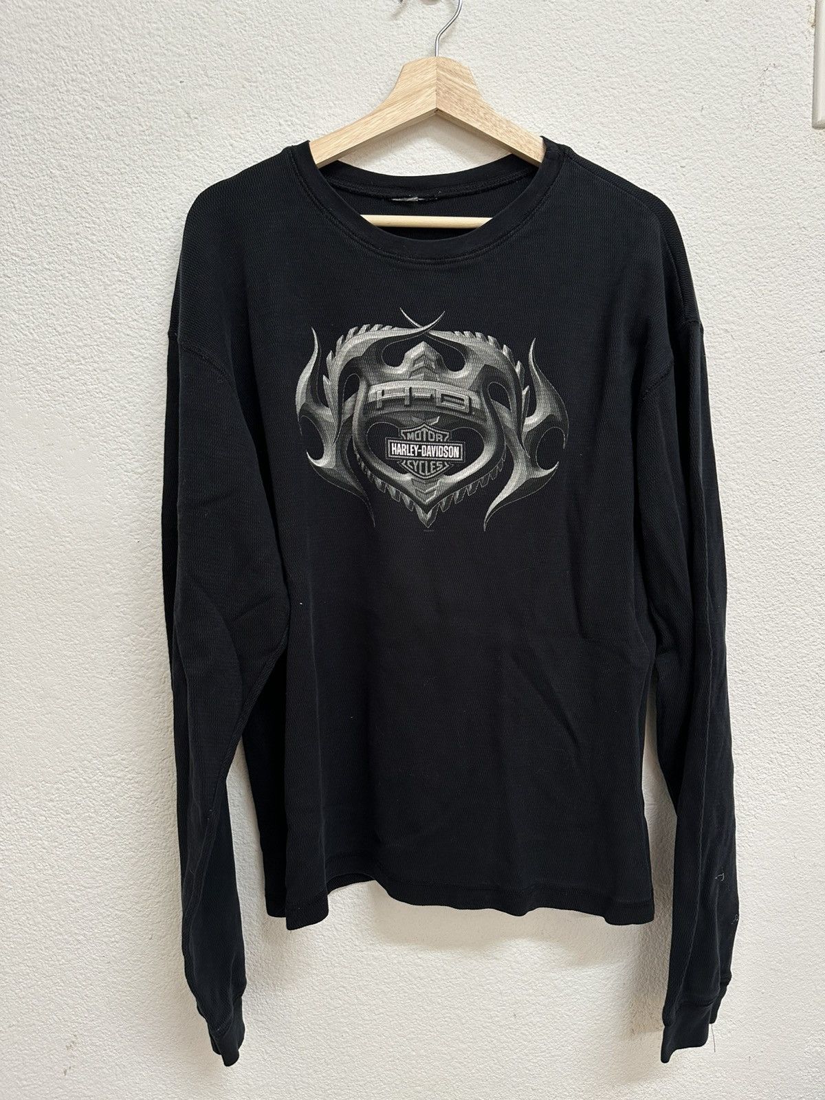 Harley Davidson Y2K Harley Davidson metal long sleeve Size US L / EU 52-54 / 3 - 1 Thumbnail
